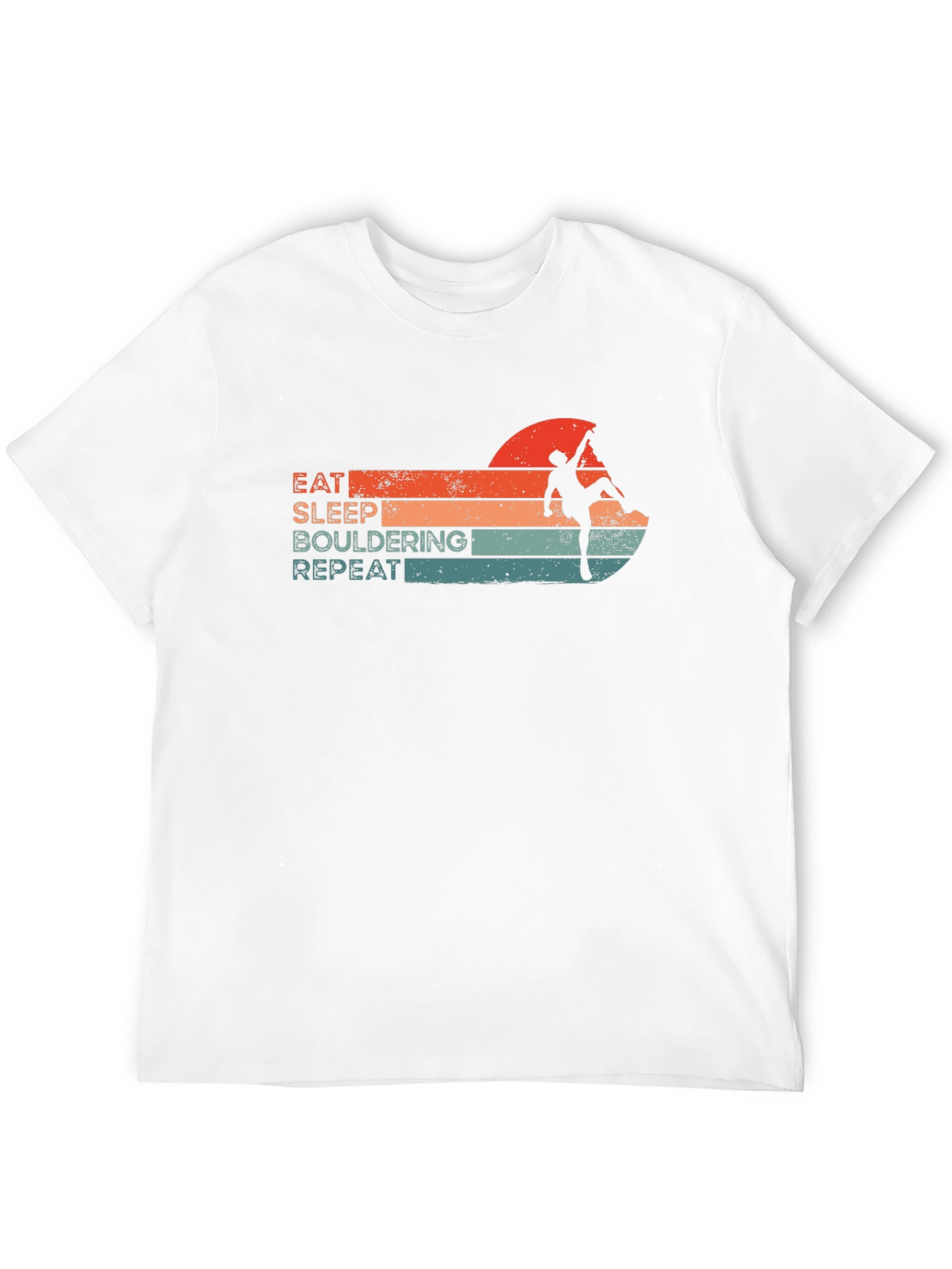 Eat Sleep Bouldering Repeat Graphic Tee
