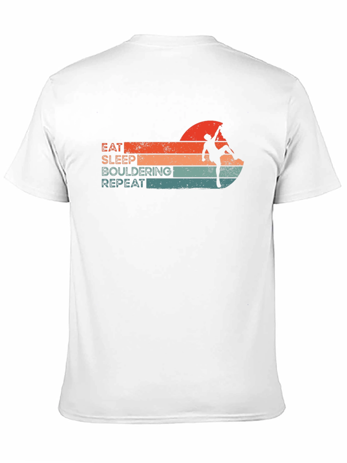 Eat Sleep Bouldering Repeat Graphic Tee