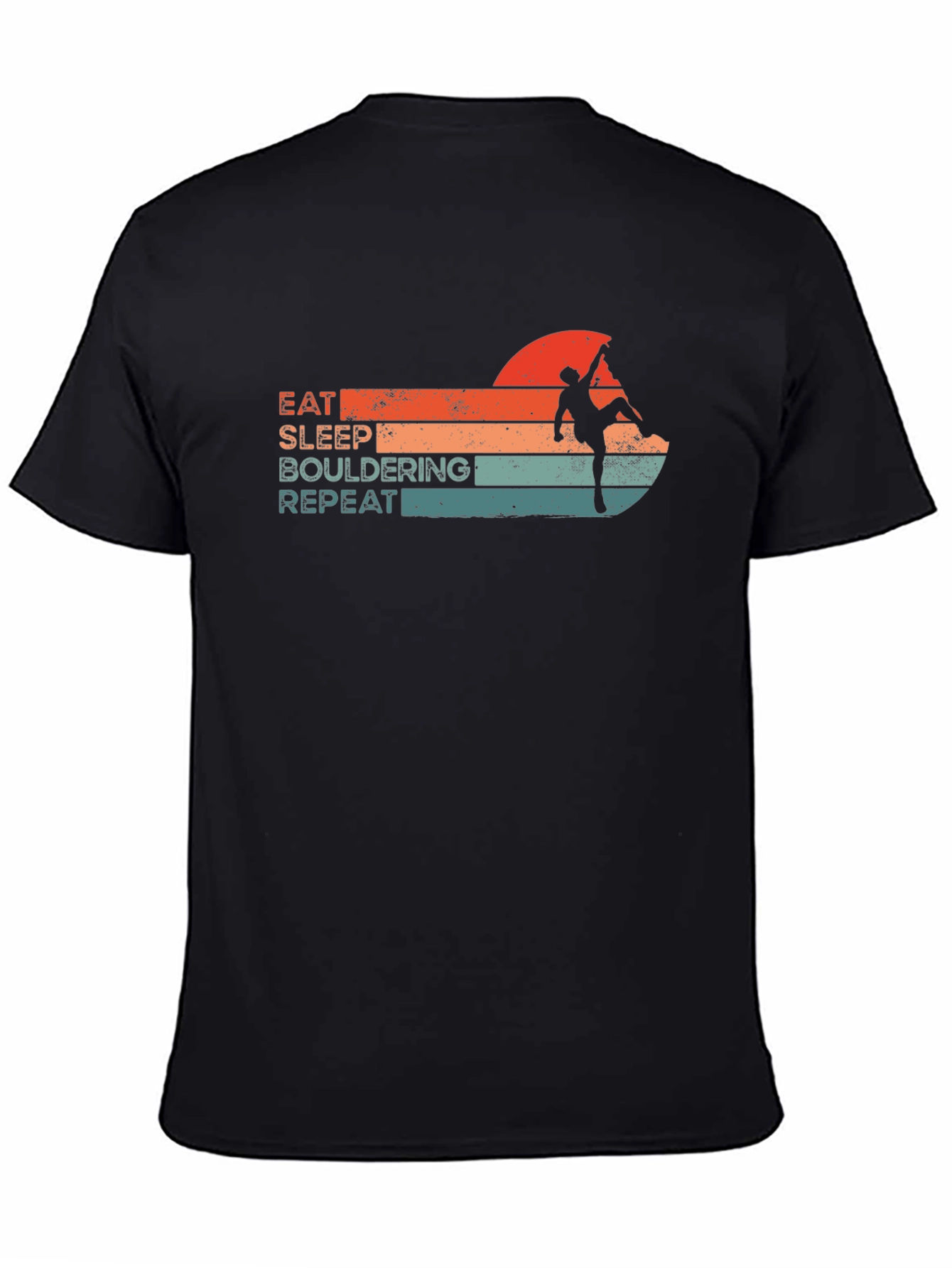 Eat Sleep Bouldering Repeat Graphic Tee