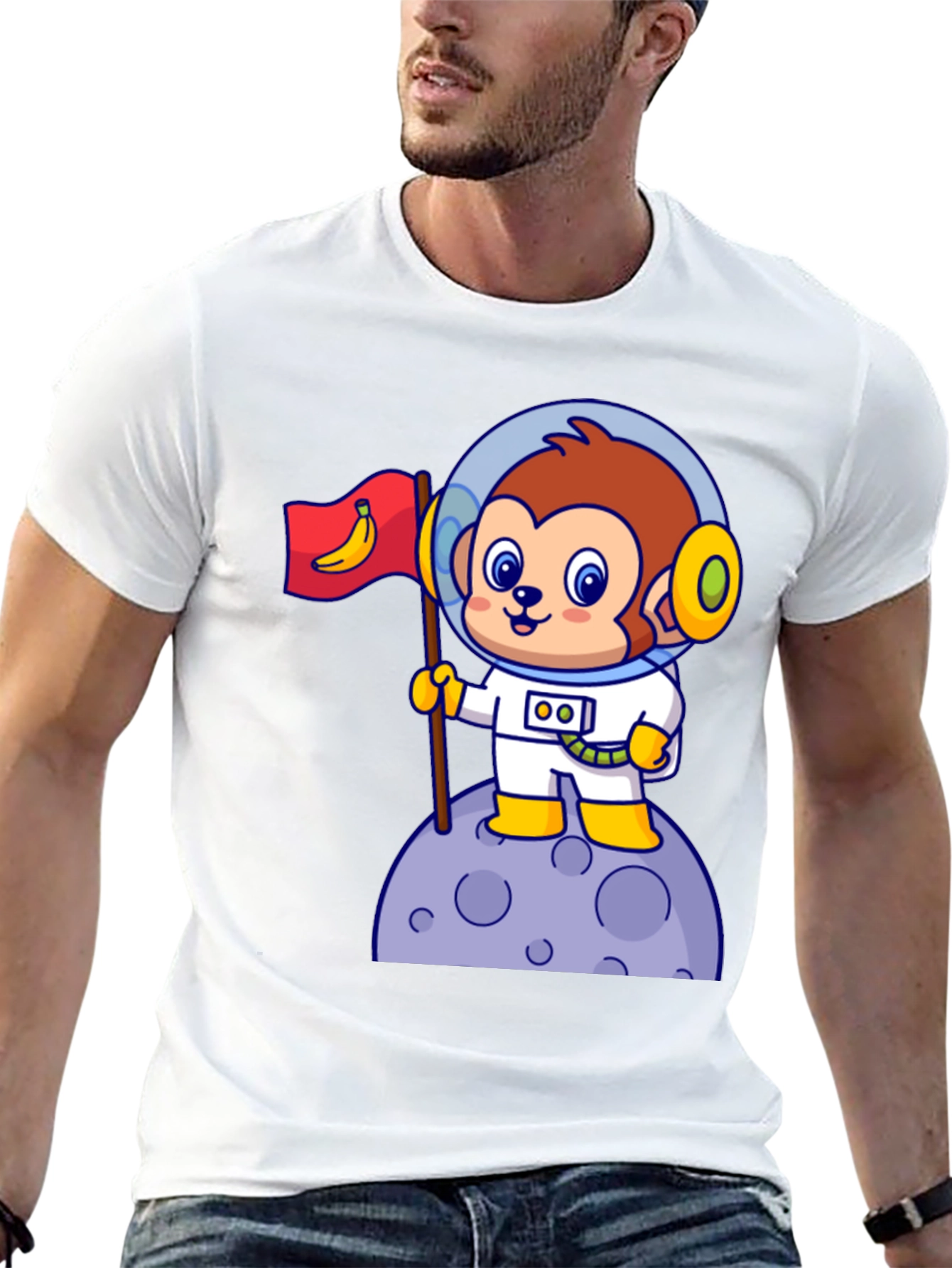Monkey Astronaut T-Shirt - Space Explorer