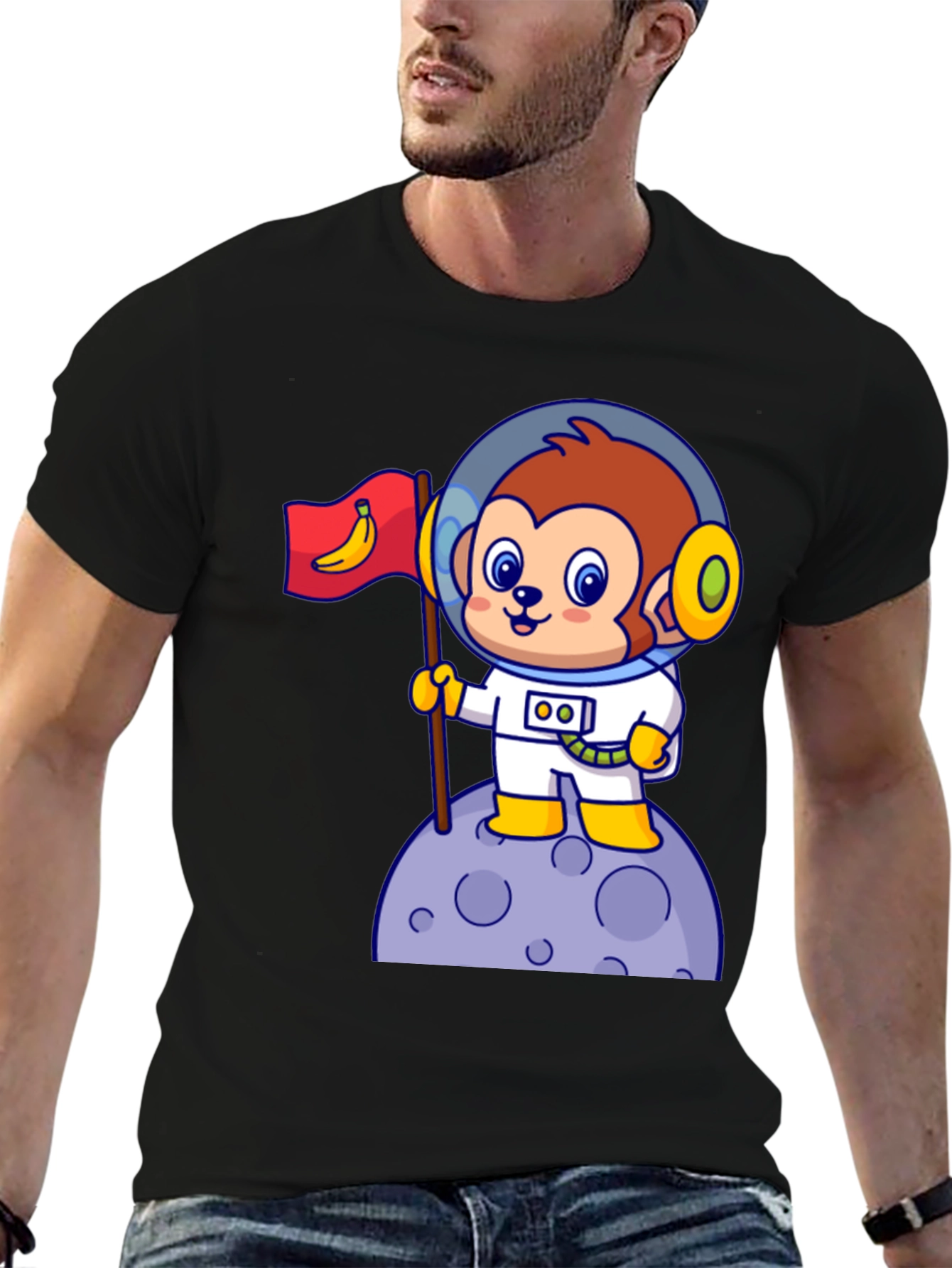 Monkey Astronaut T-Shirt - Space Explorer