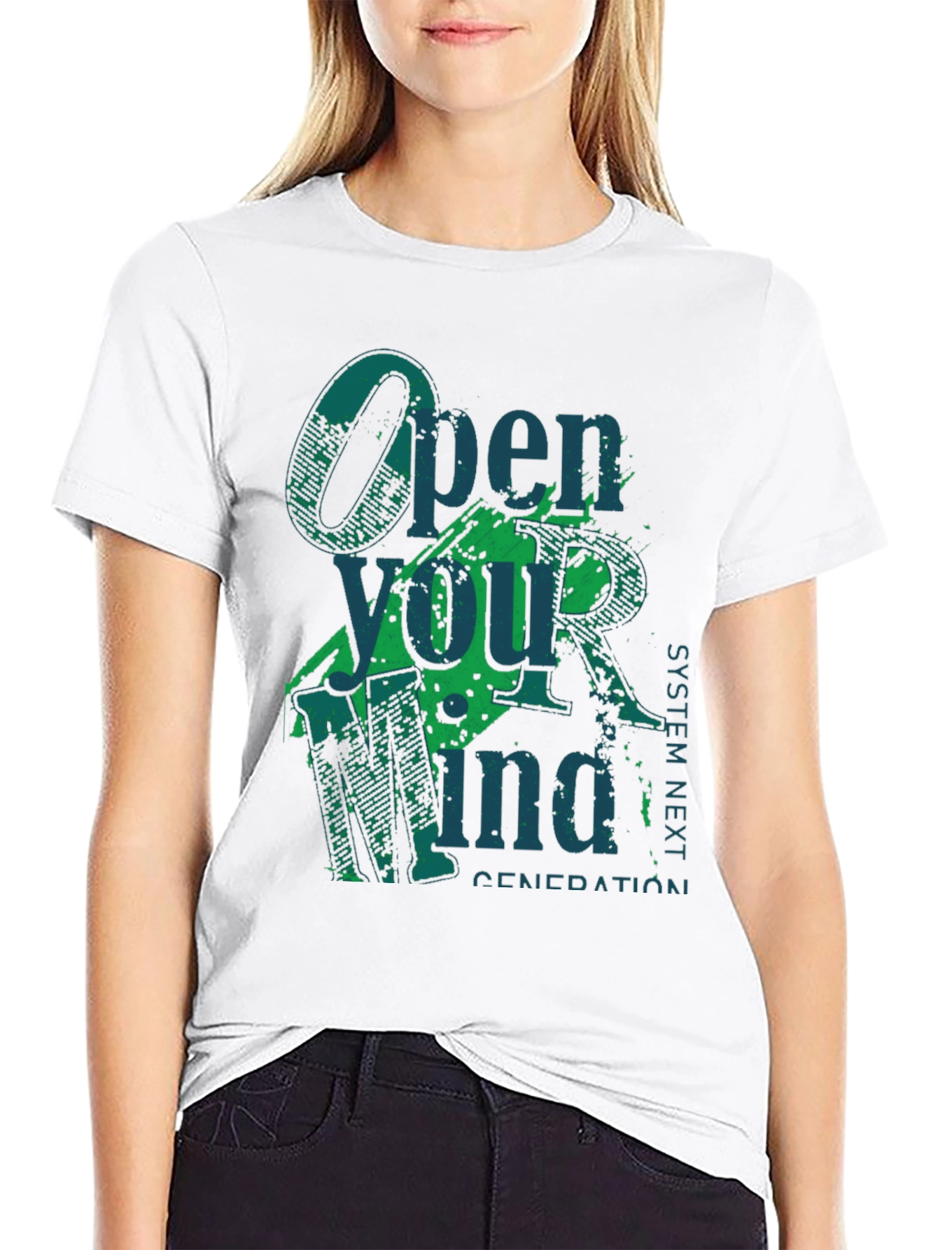 Open Your Mind Graphic Tee - Black T-Shirt