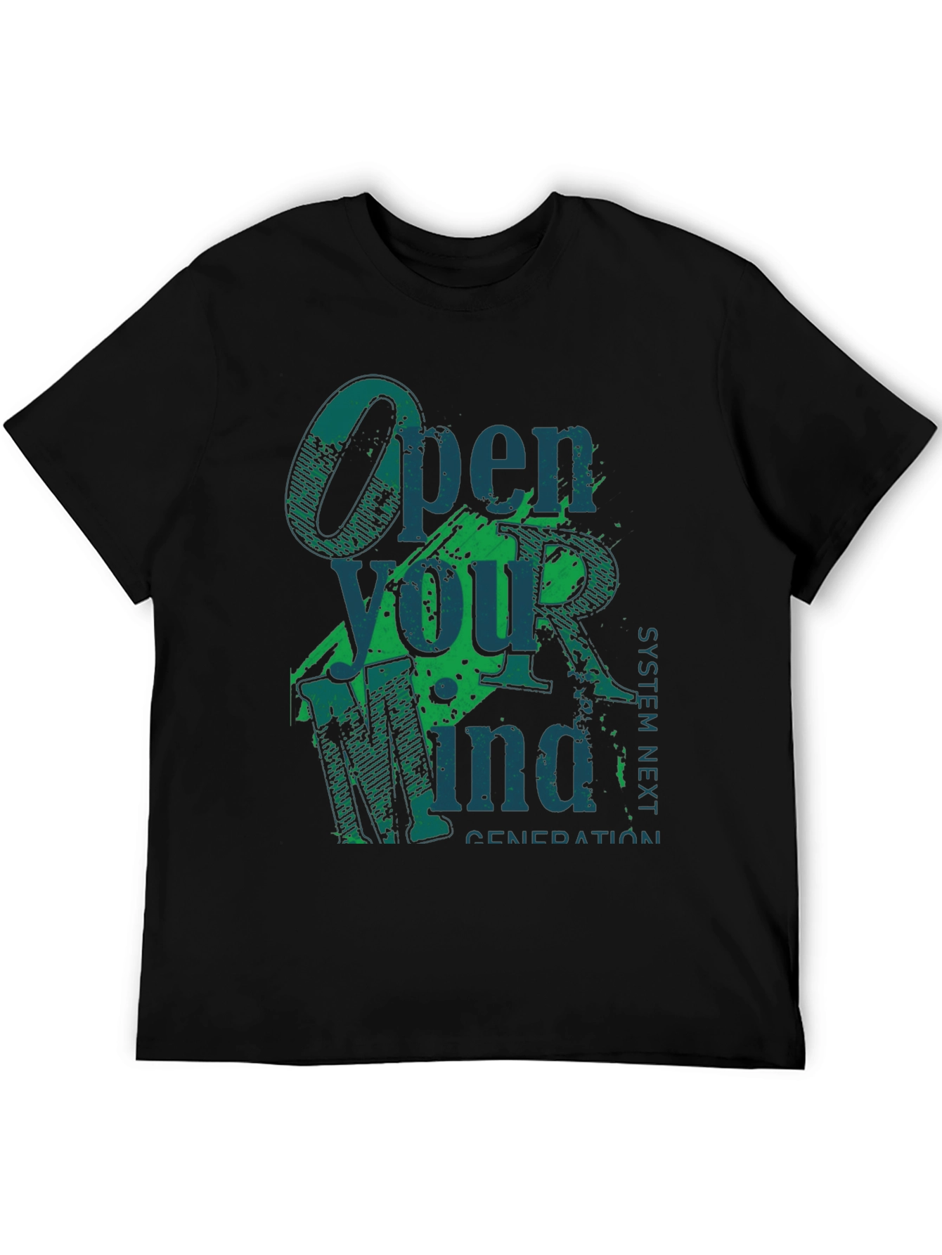Open Your Mind Graphic Tee - Black T-Shirt