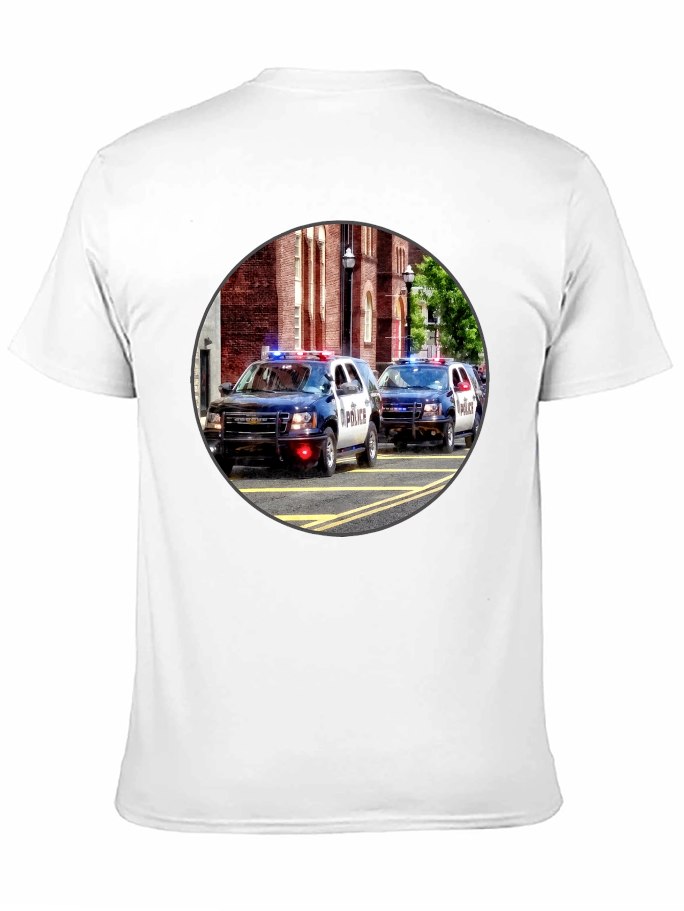 Police Car Graphic T-Shirt
