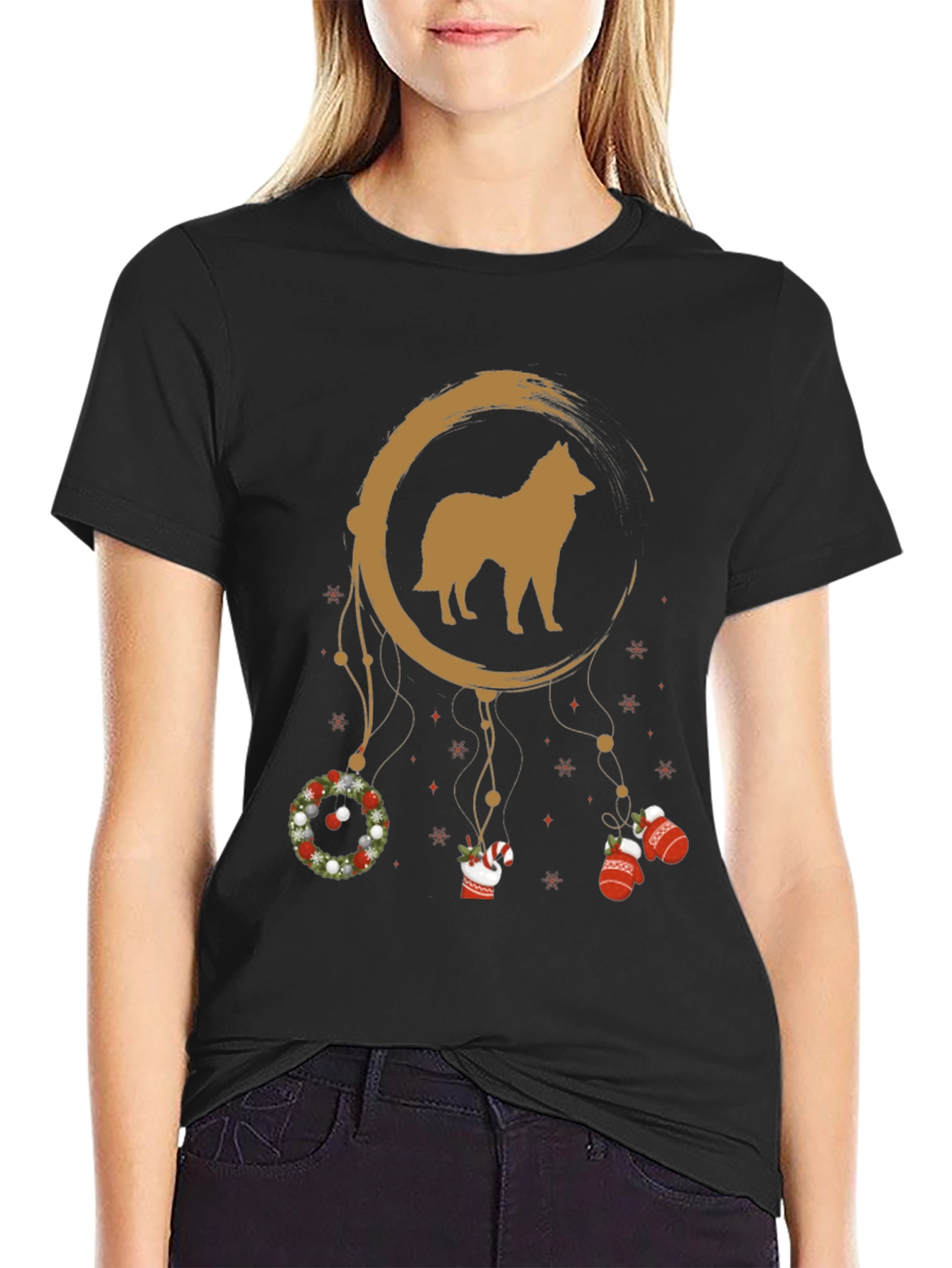 Dog Christmas Dreamcatcher T-Shirt