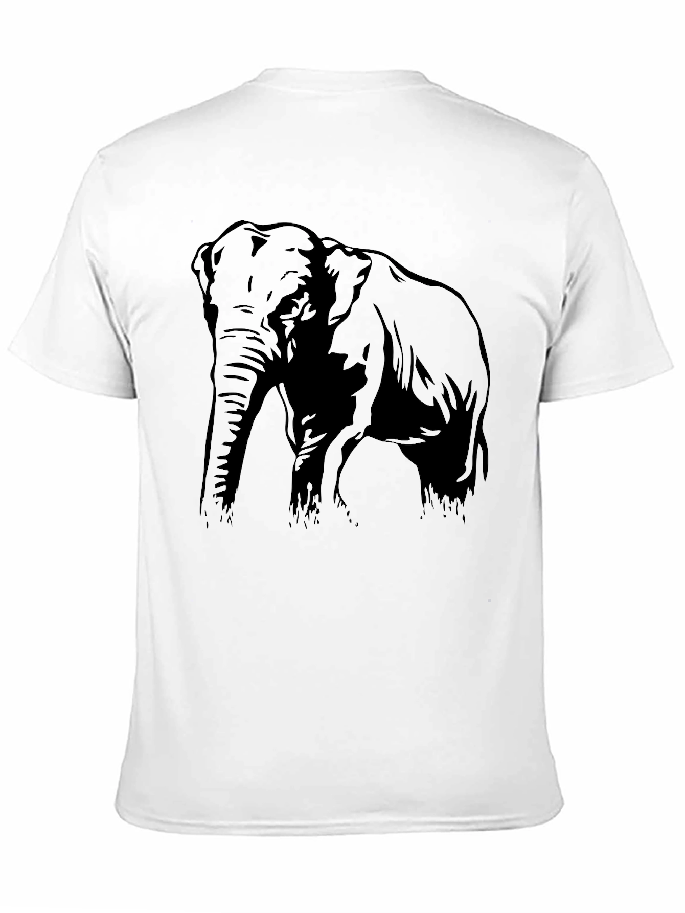 Elephant Graphic Black T-Shirt