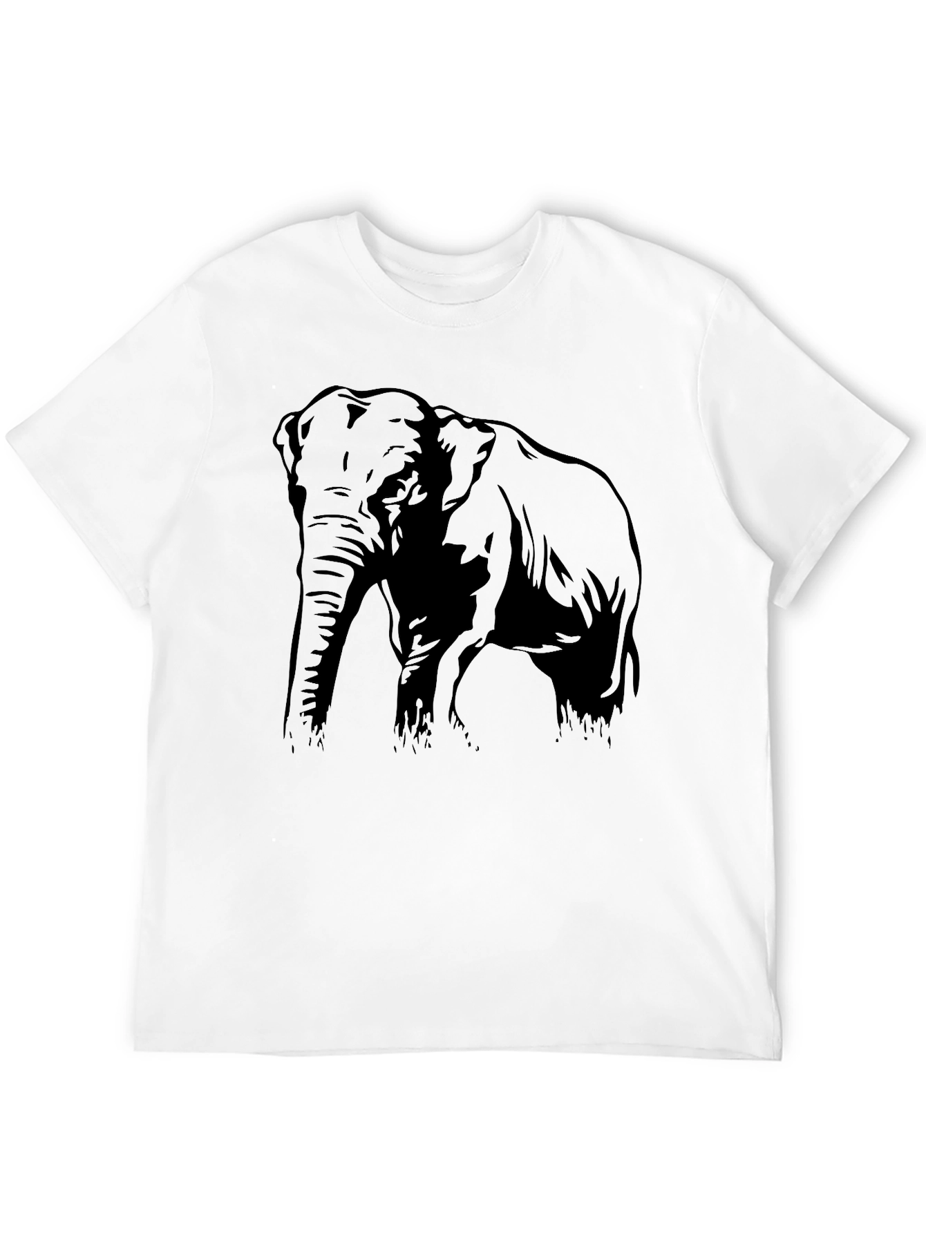 Elephant Graphic Black T-Shirt