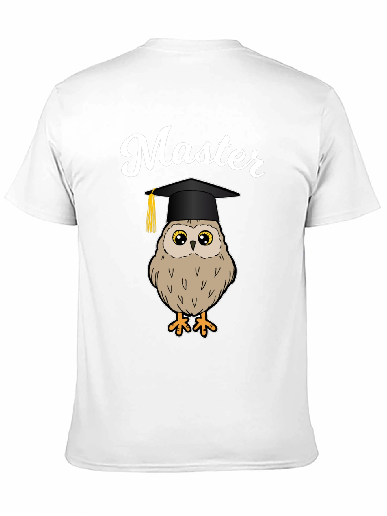 Master Owl Graduation T-Shirt - Black