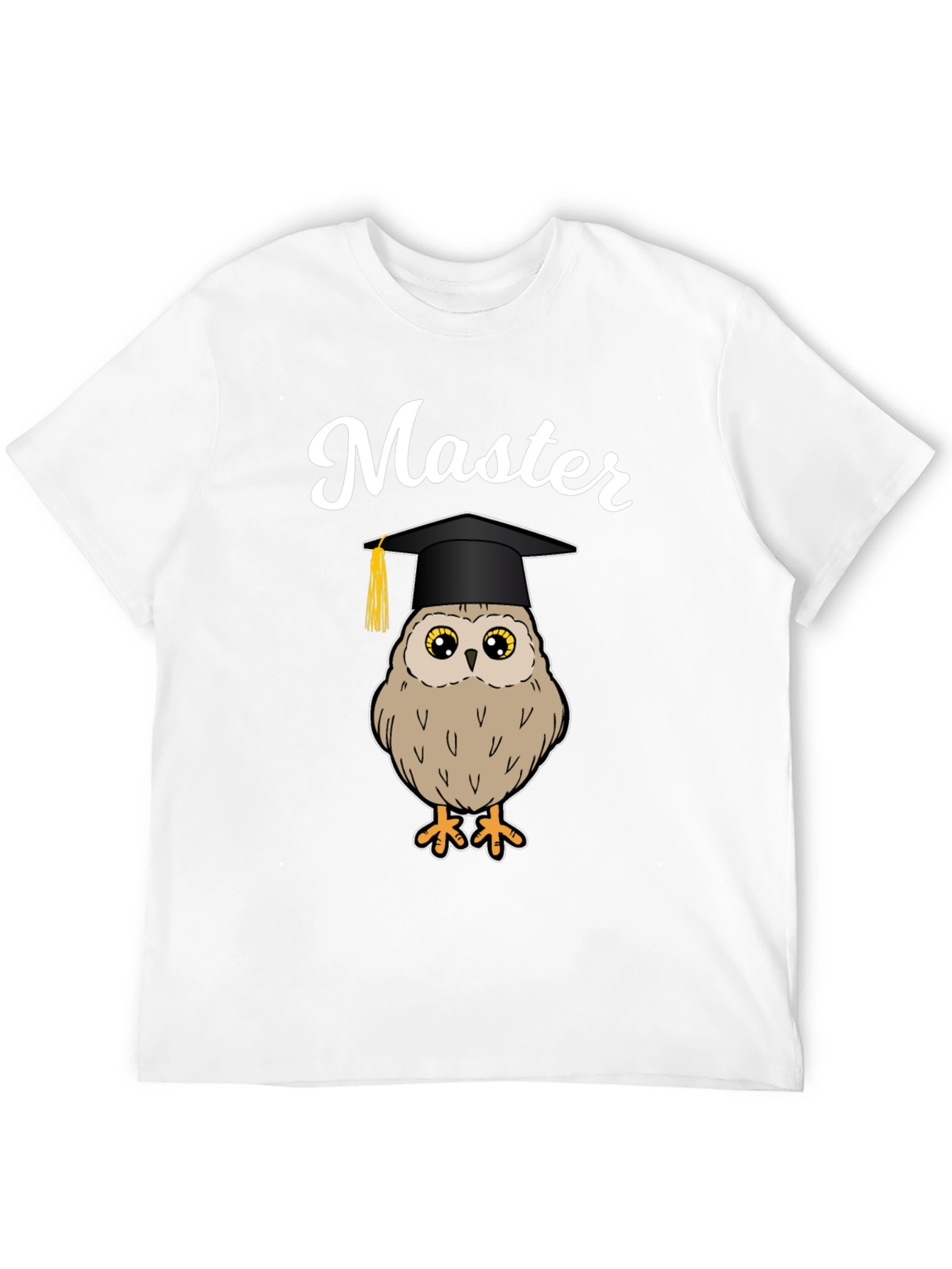 Master Owl Graduation T-Shirt - Black