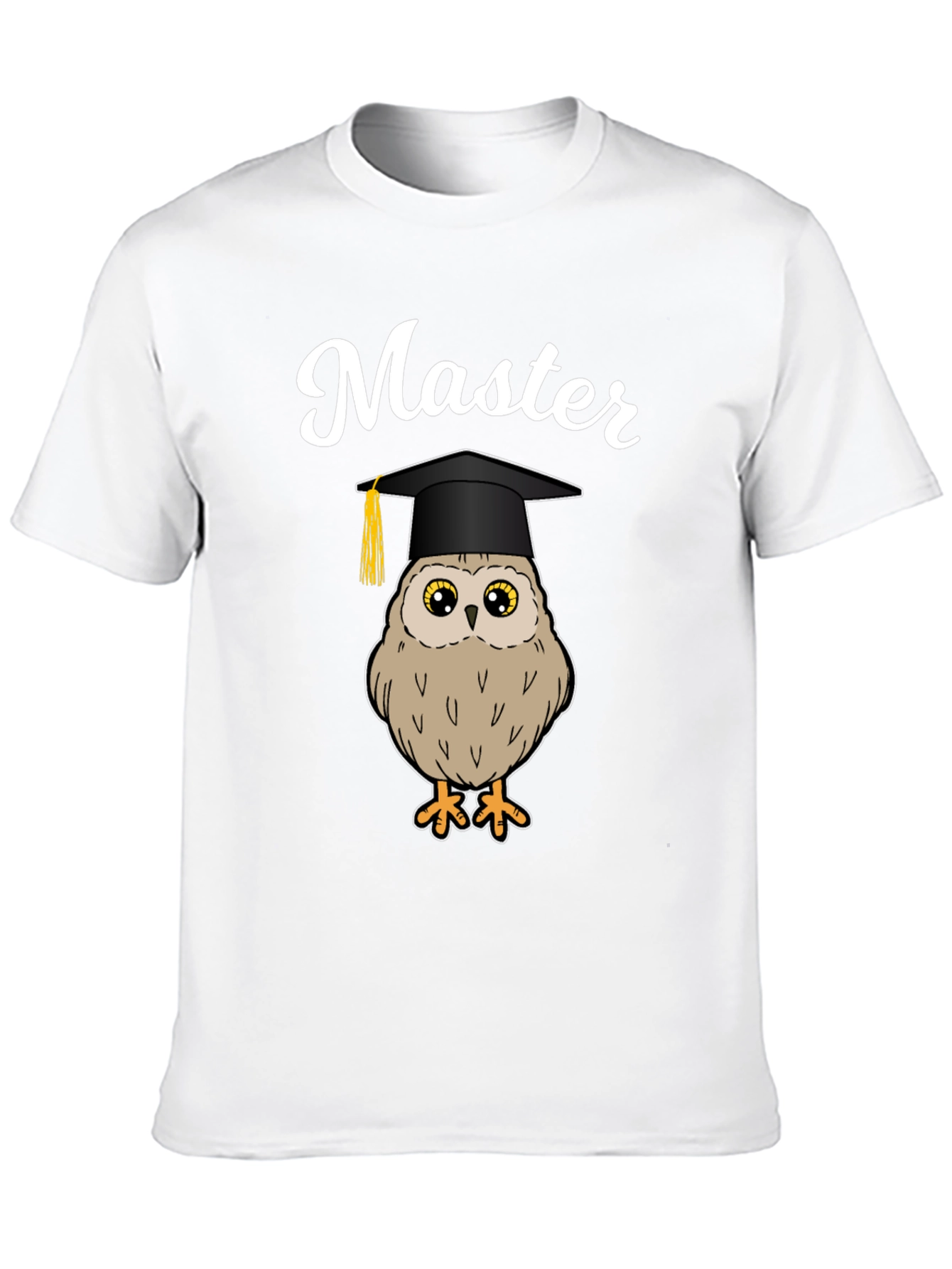 Master Owl Graduation T-Shirt - Black