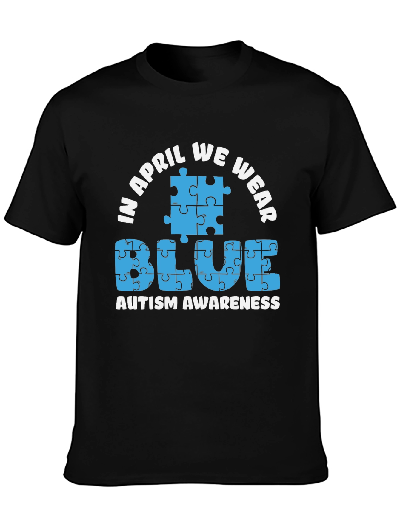 Autism Awareness T-Shirt In April We Wear Blue