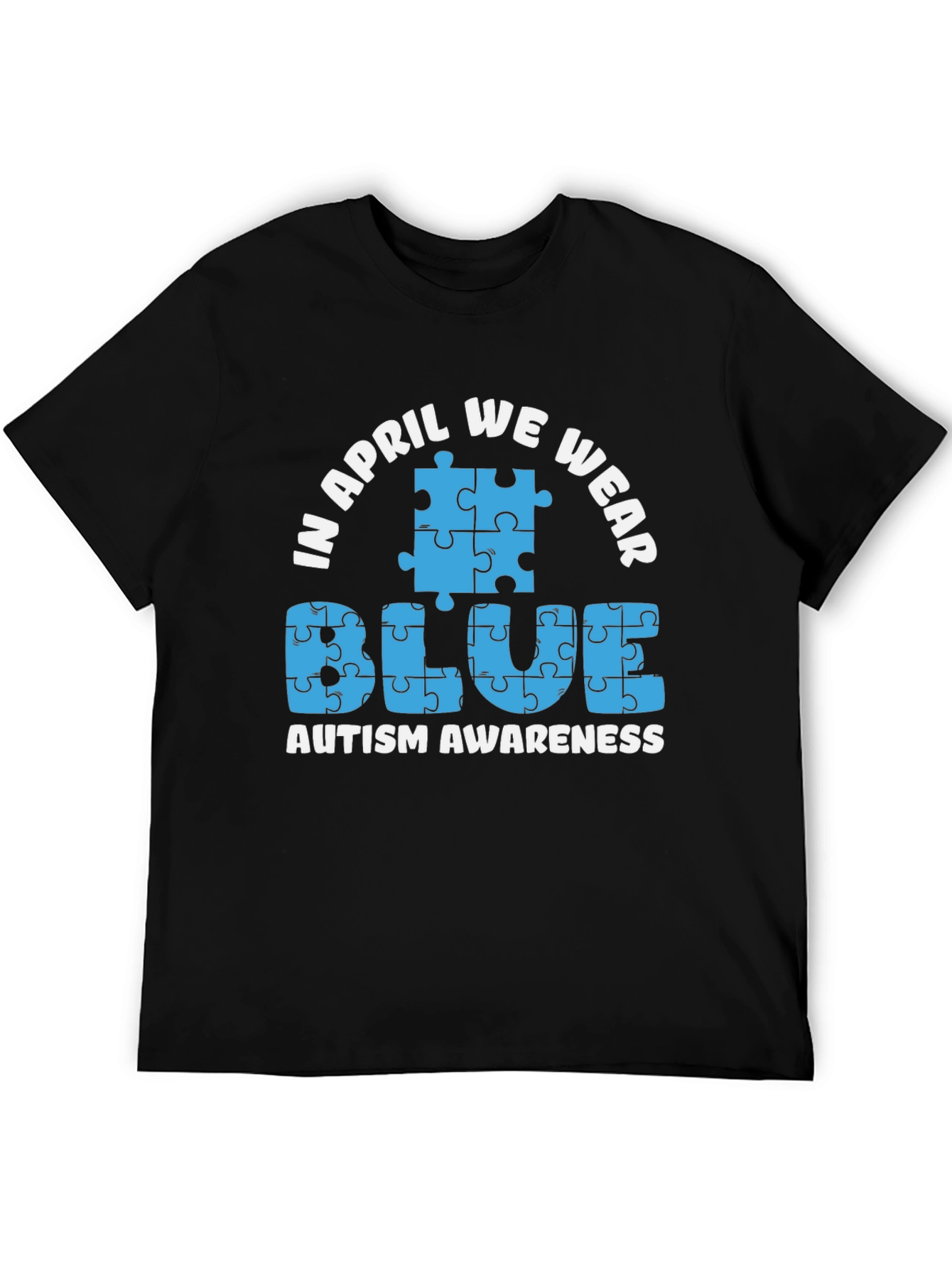Autism Awareness T-Shirt In April We Wear Blue