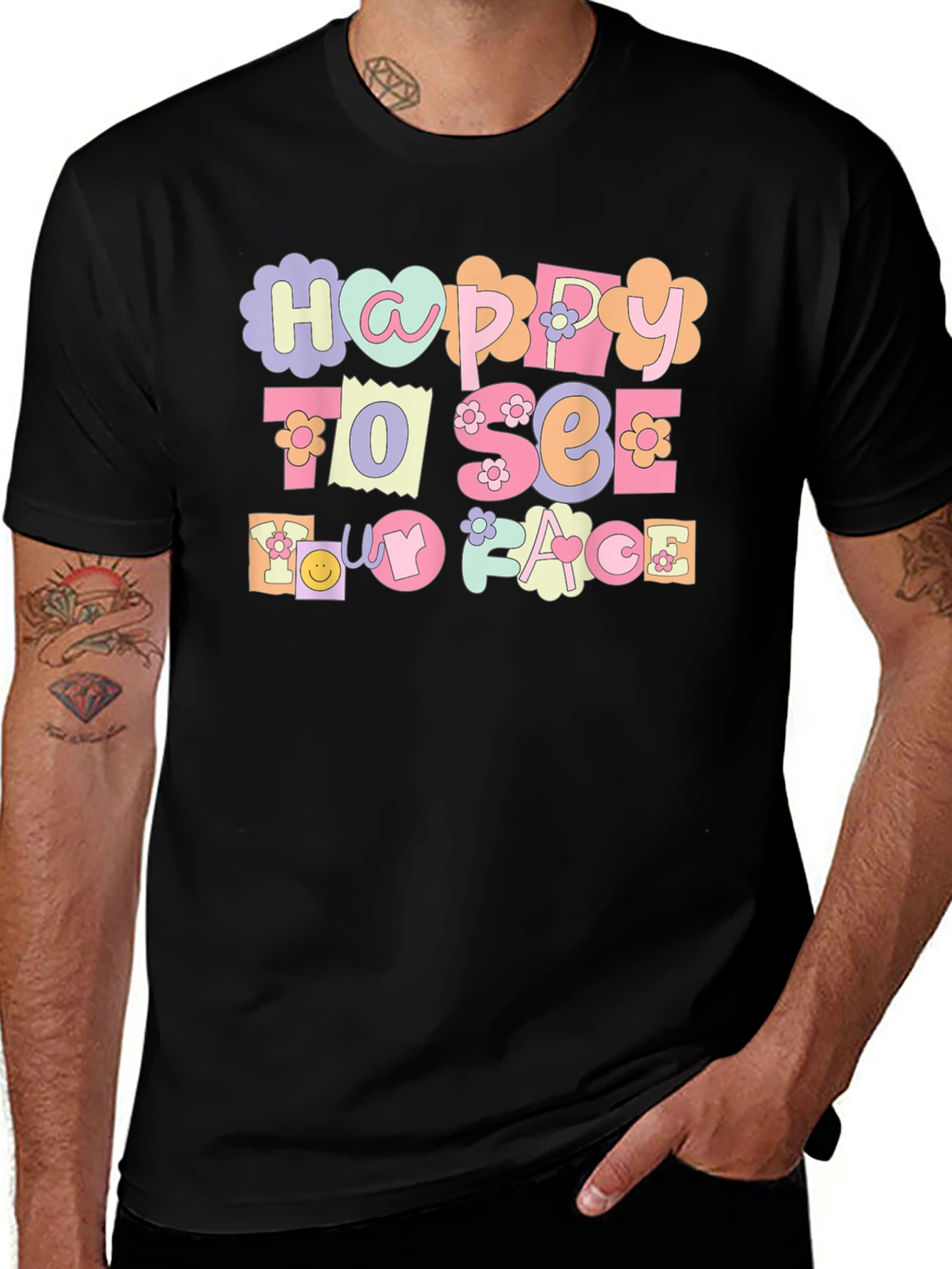 Happy To See My Face Graphic Tee