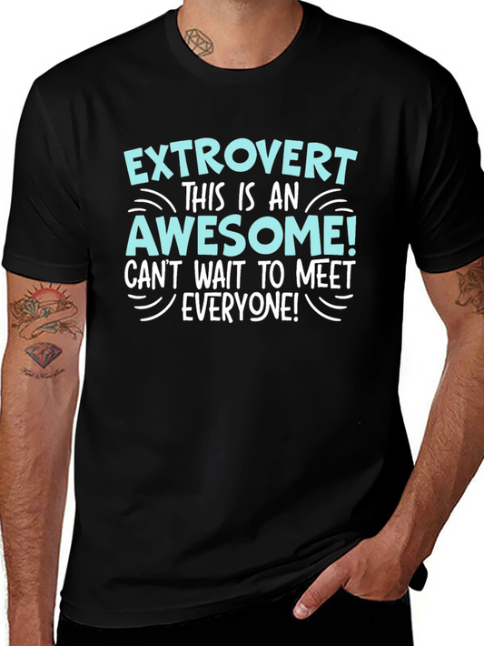Extrovert Awesome T-Shirt - Social Butterfly Tee