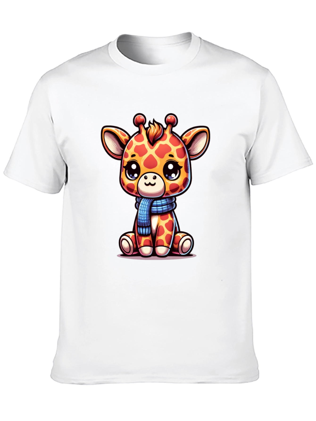 Cute Giraffe Graphic Tee - Unisex Black T-Shirt