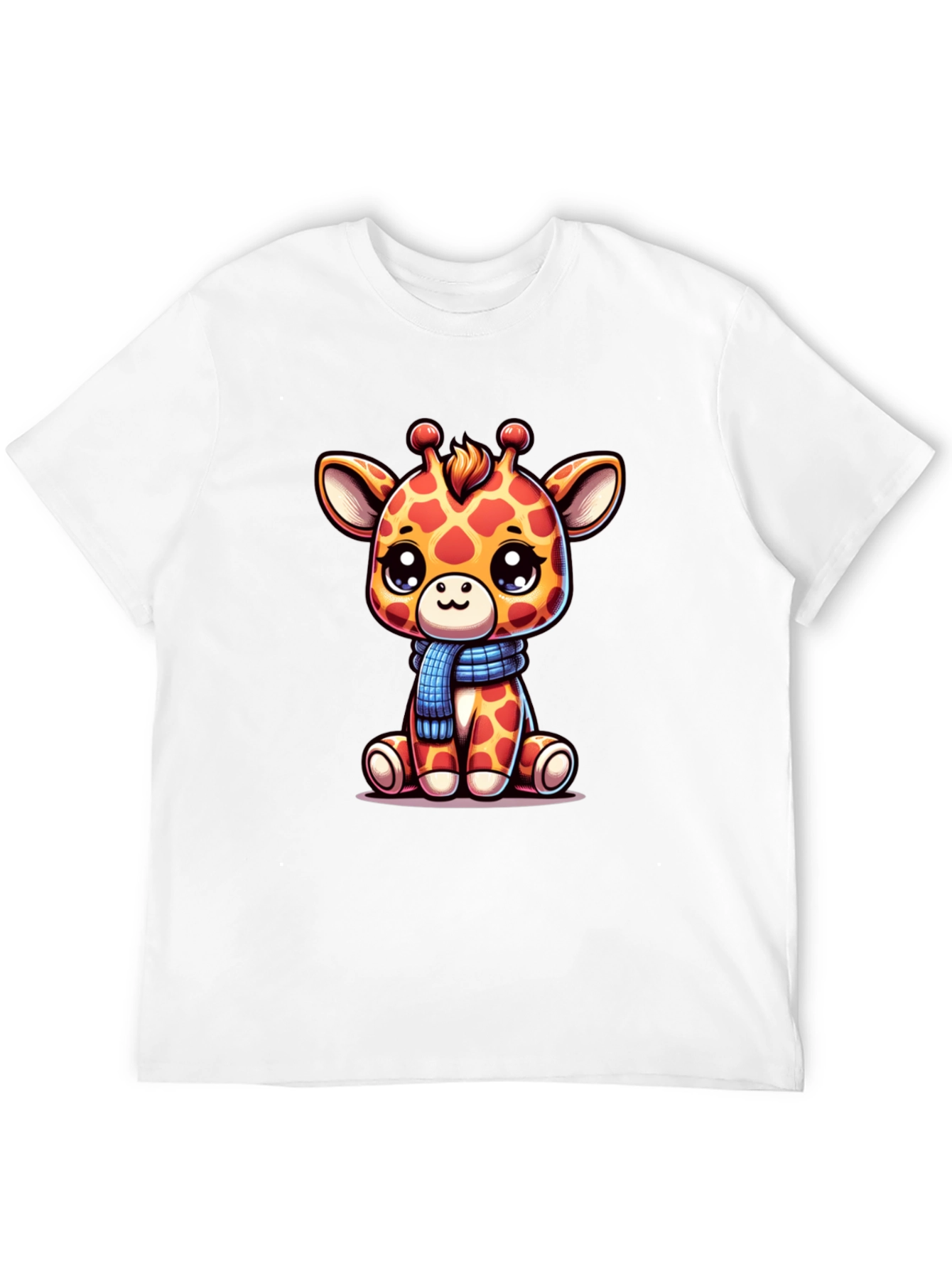 Cute Giraffe Graphic Tee - Unisex Black T-Shirt
