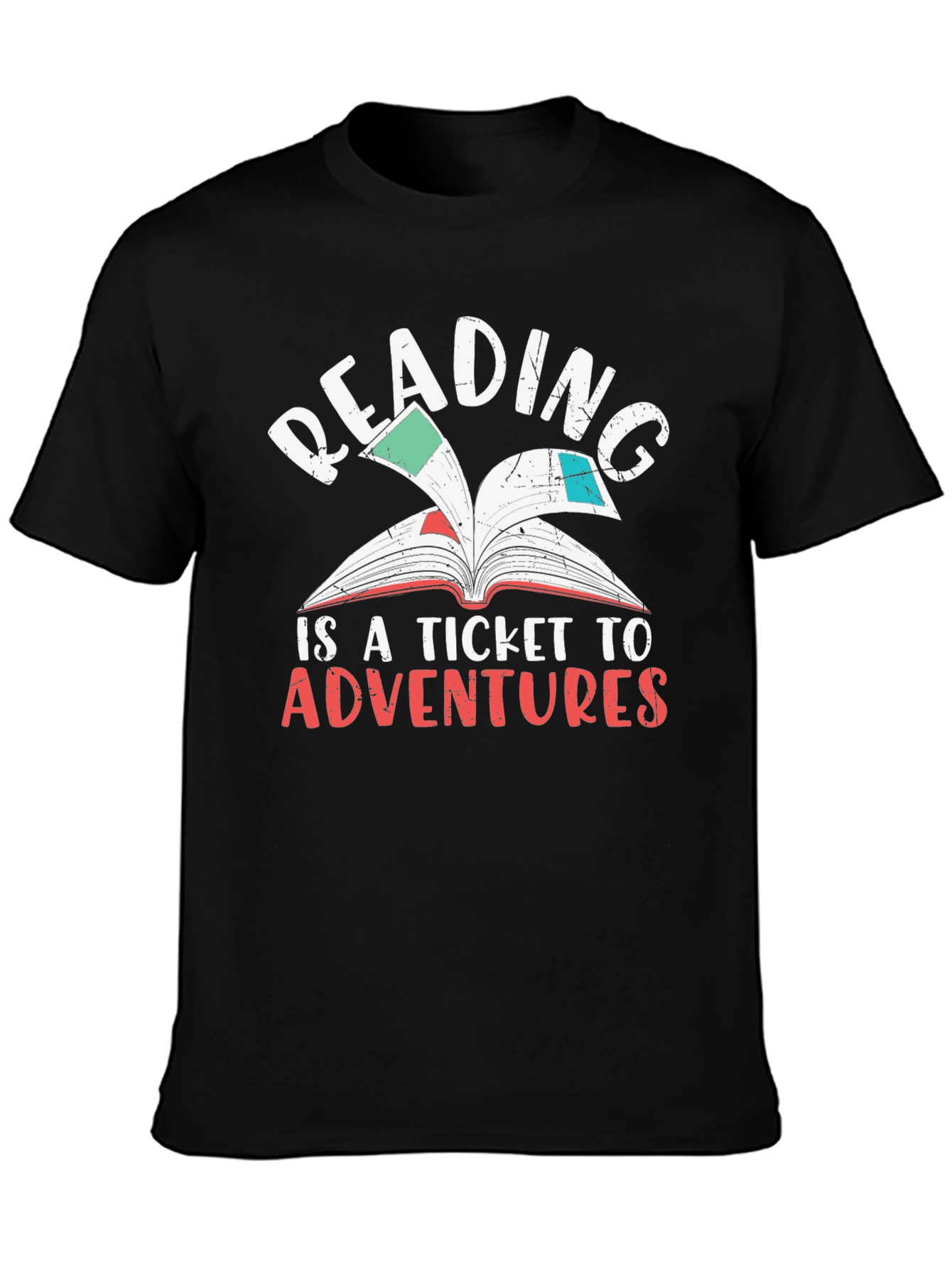Reading Adventures Graphic Tee - Black