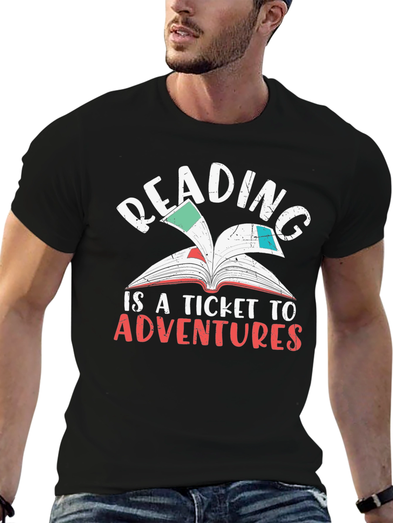Reading Adventures Graphic Tee - Black