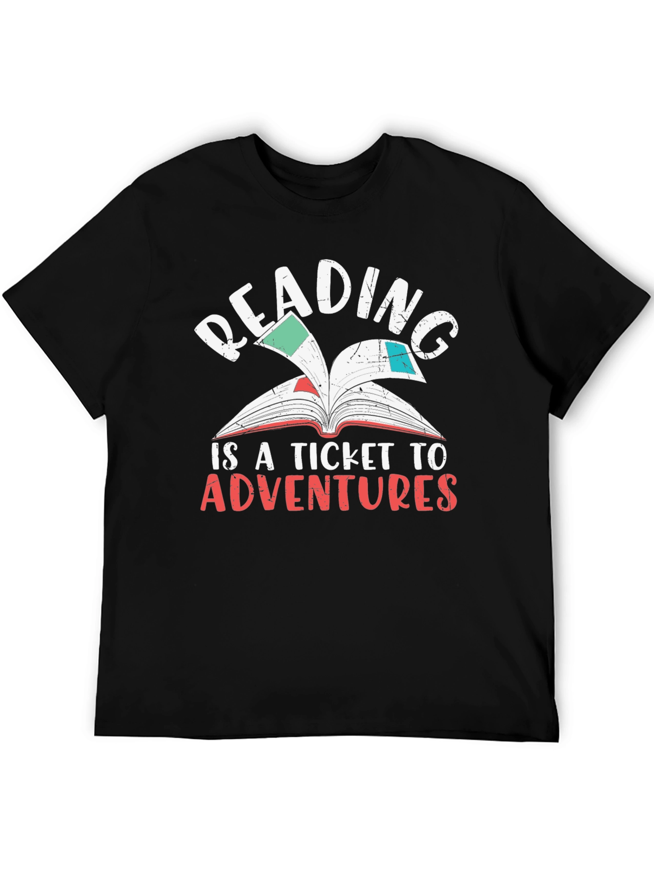 Reading Adventures Graphic Tee - Black