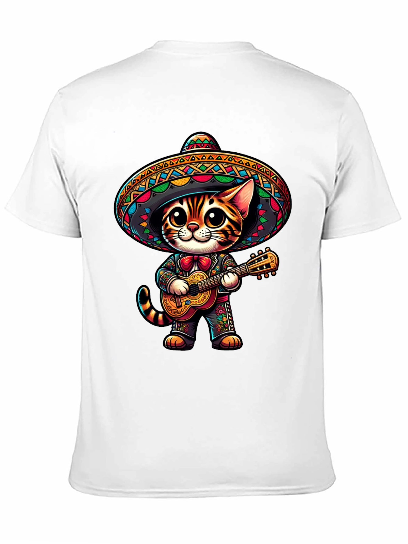 Mariachi Cat T-Shirt - Cute Fiesta Style