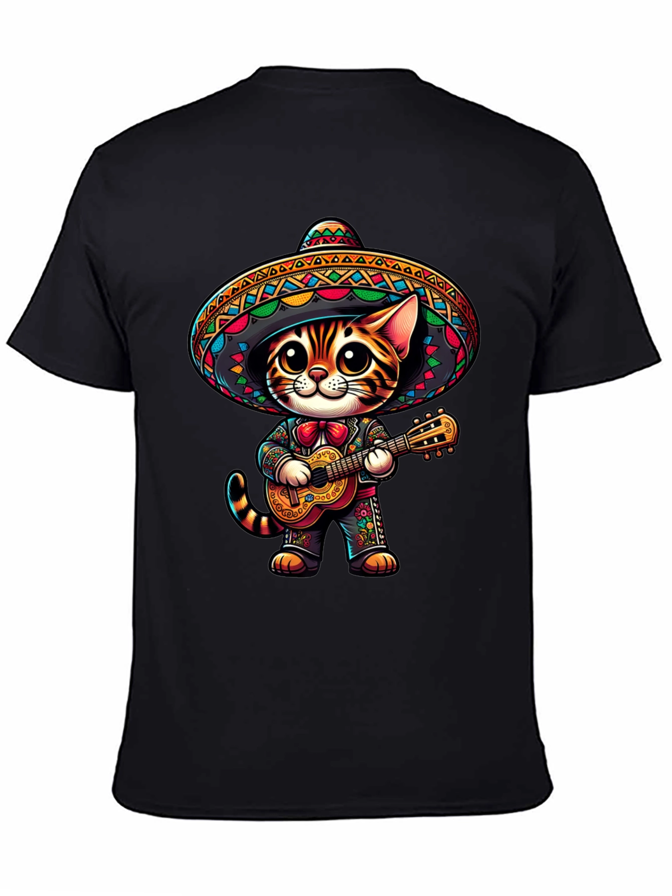 Mariachi Cat T-Shirt - Cute Fiesta Style