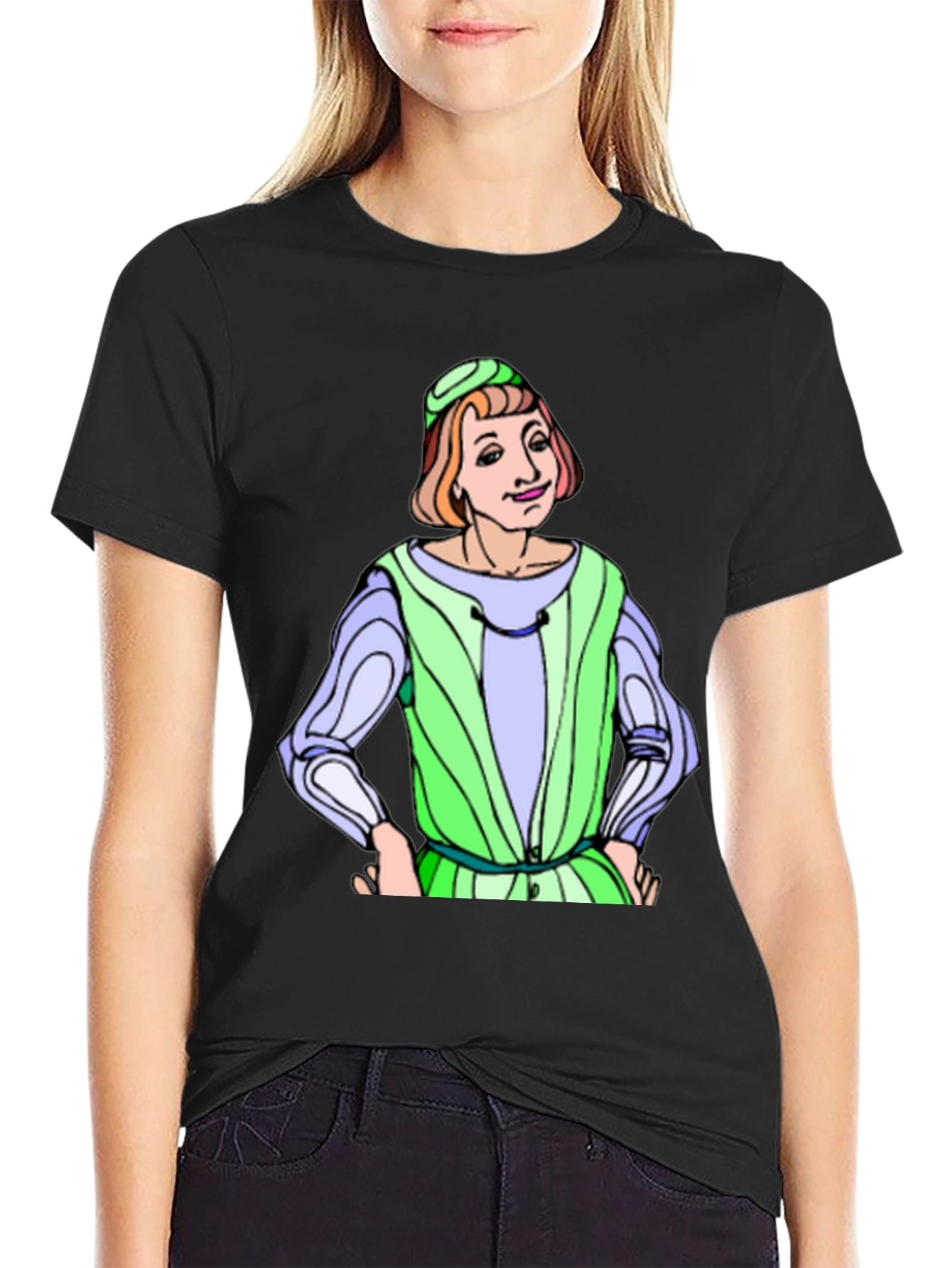 Renaissance Cartoon T-Shirt - Quirky Graphic Tee