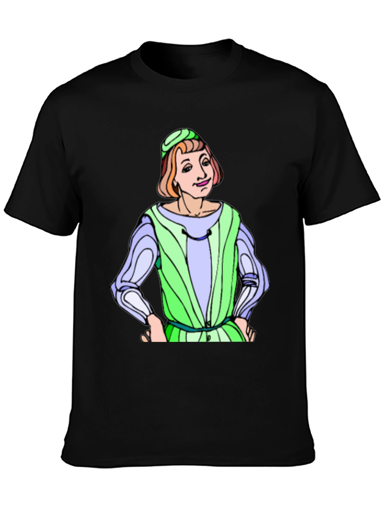 Renaissance Cartoon T-Shirt - Quirky Graphic Tee