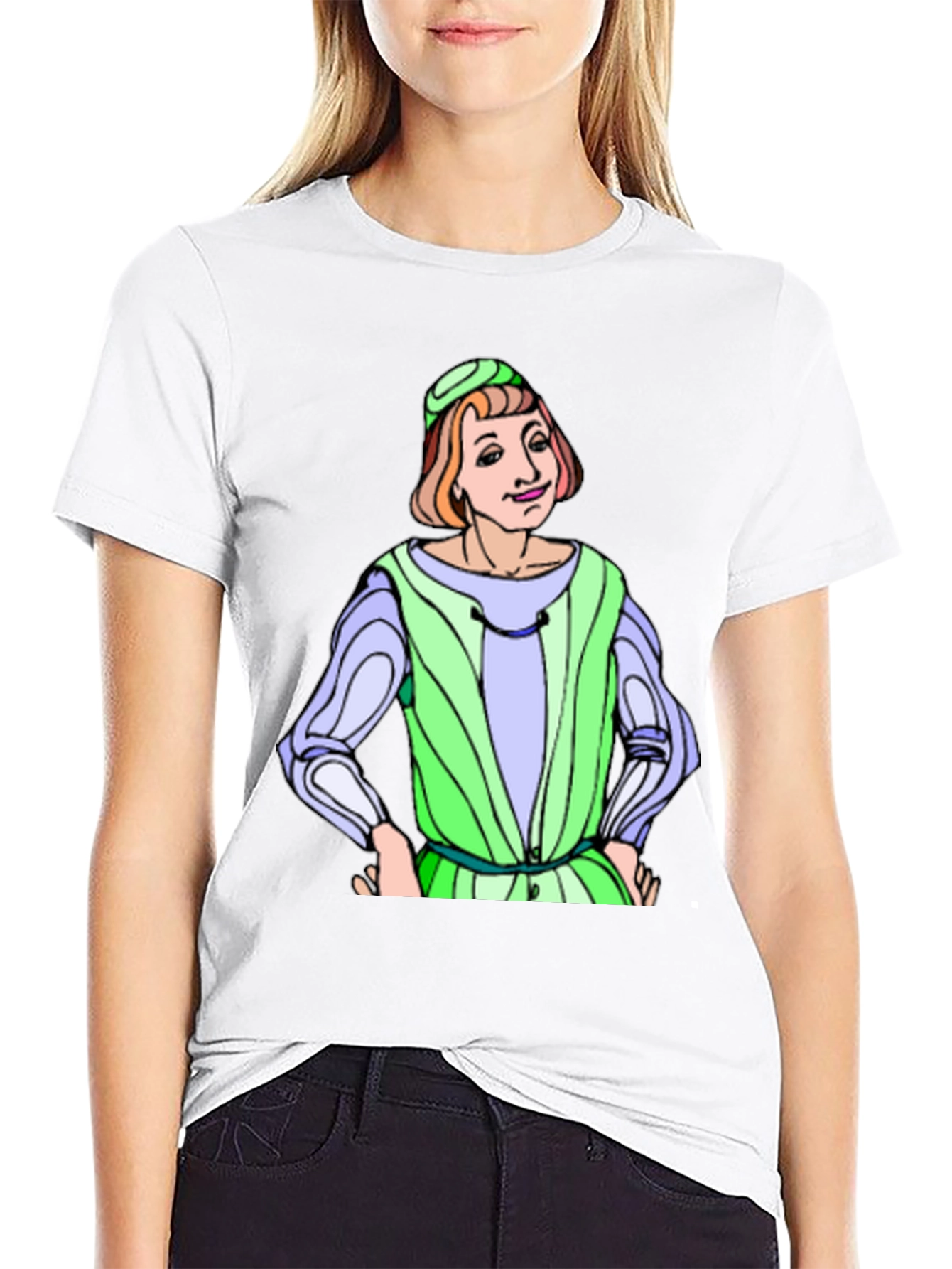 Renaissance Cartoon T-Shirt - Quirky Graphic Tee