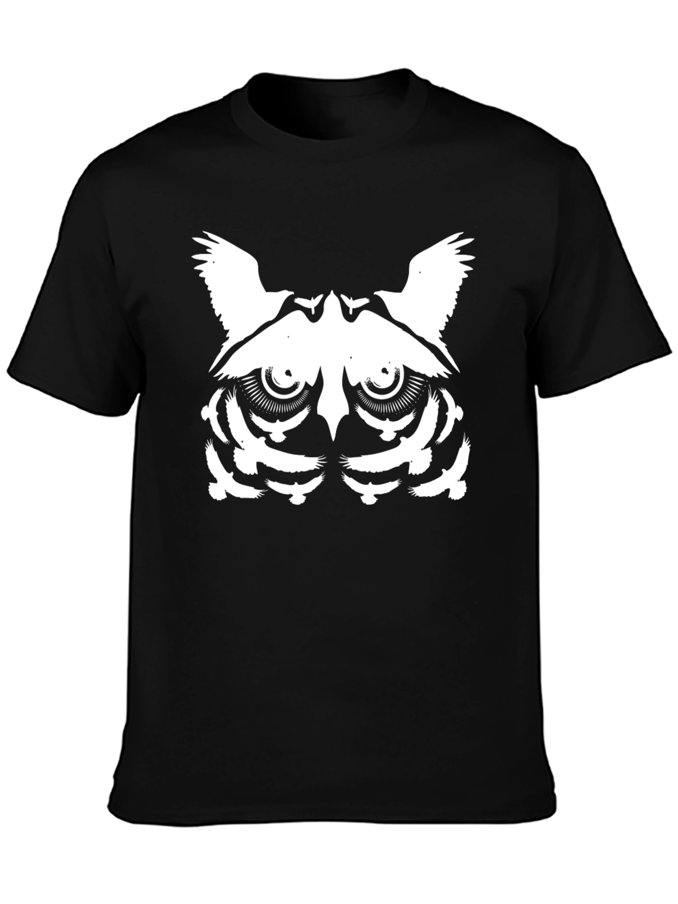 Owl Graphic Tee - Black