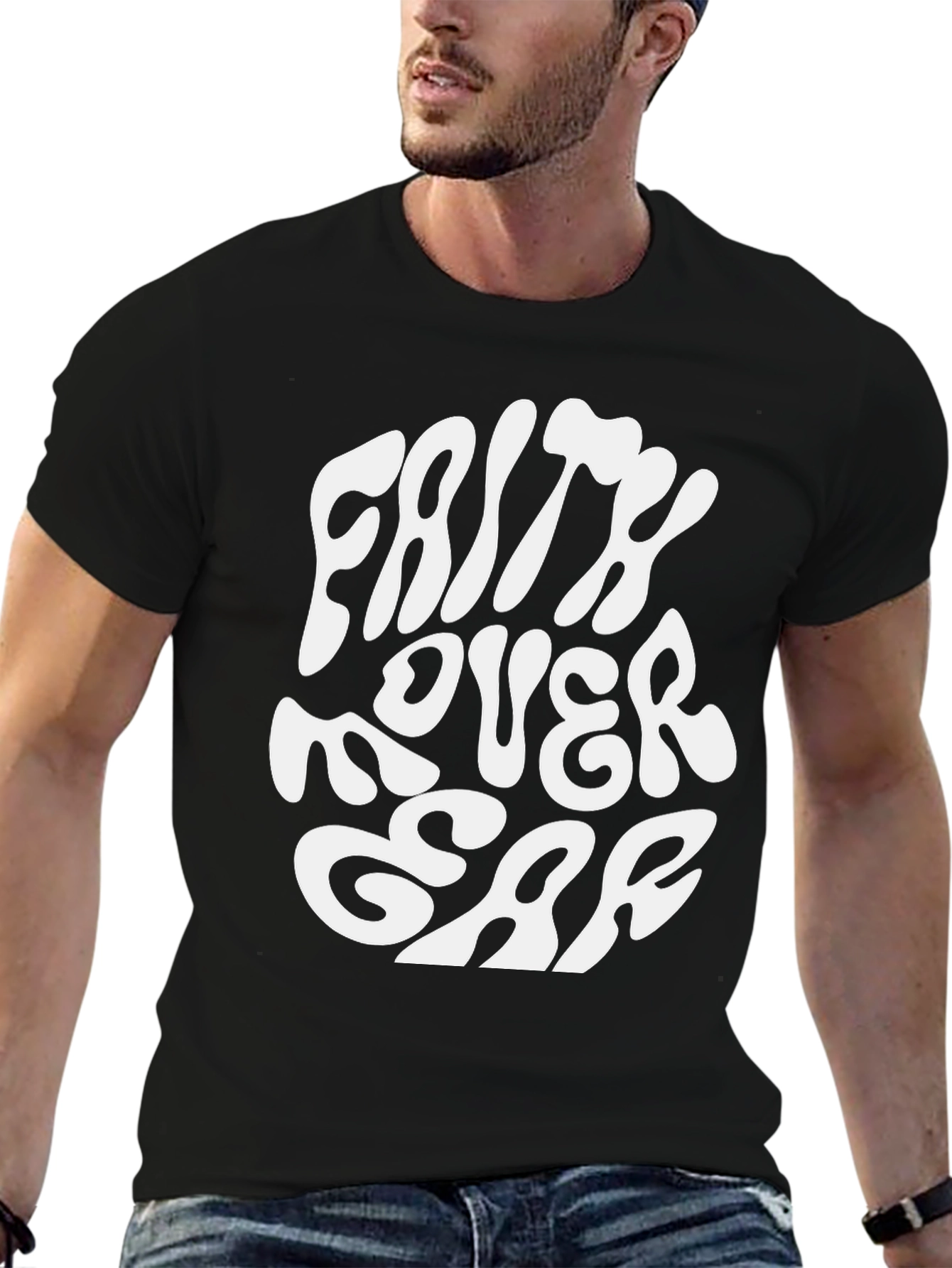 Faith Over Fear Graphic Tee - Stylish Statement T-Shirt