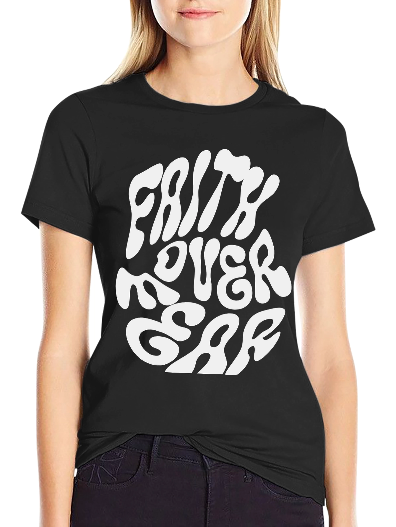 Faith Over Fear Graphic Tee - Stylish Statement T-Shirt
