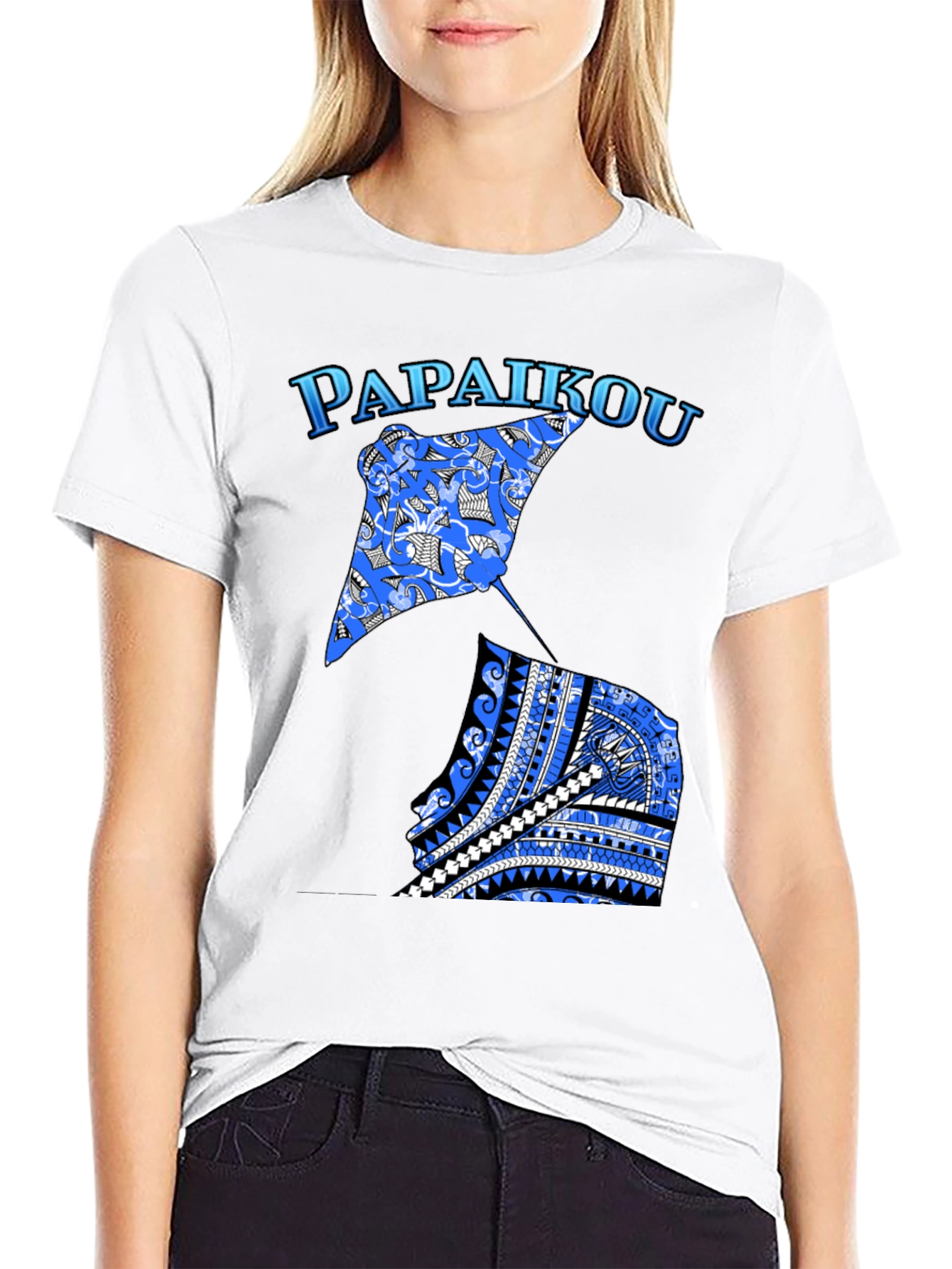 Papaikou Stingray Graphic Tee - Black