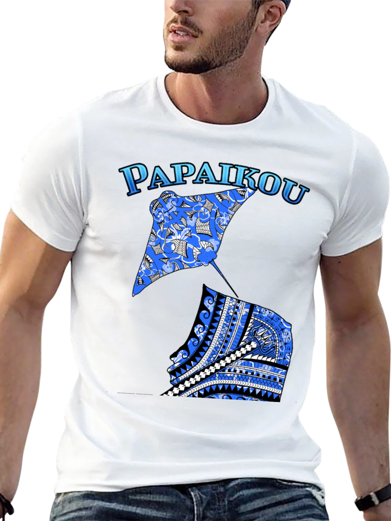 Papaikou Stingray Graphic Tee - Black