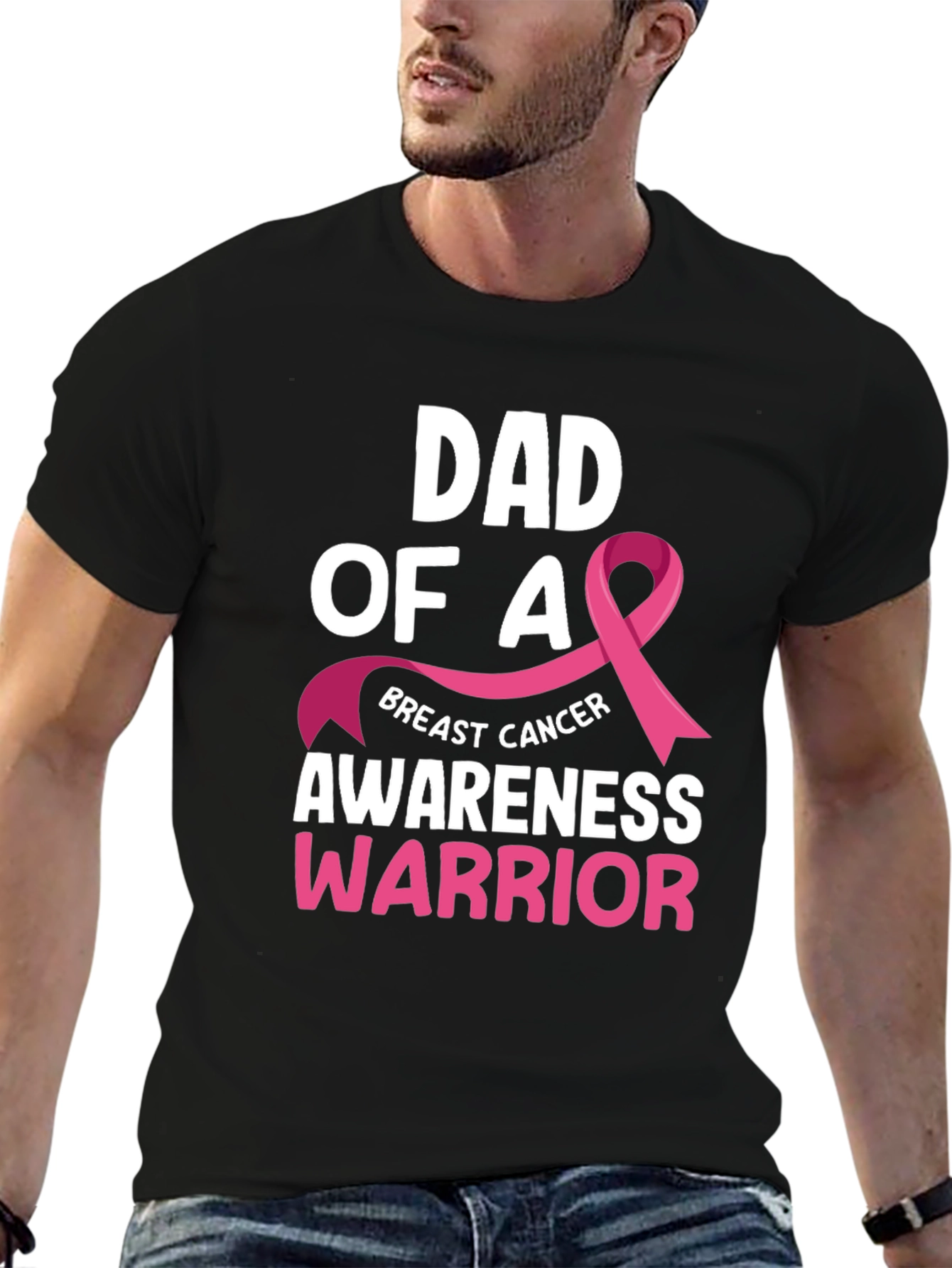 Dad of a Breast Cancer Awareness Warrior T-Shirt