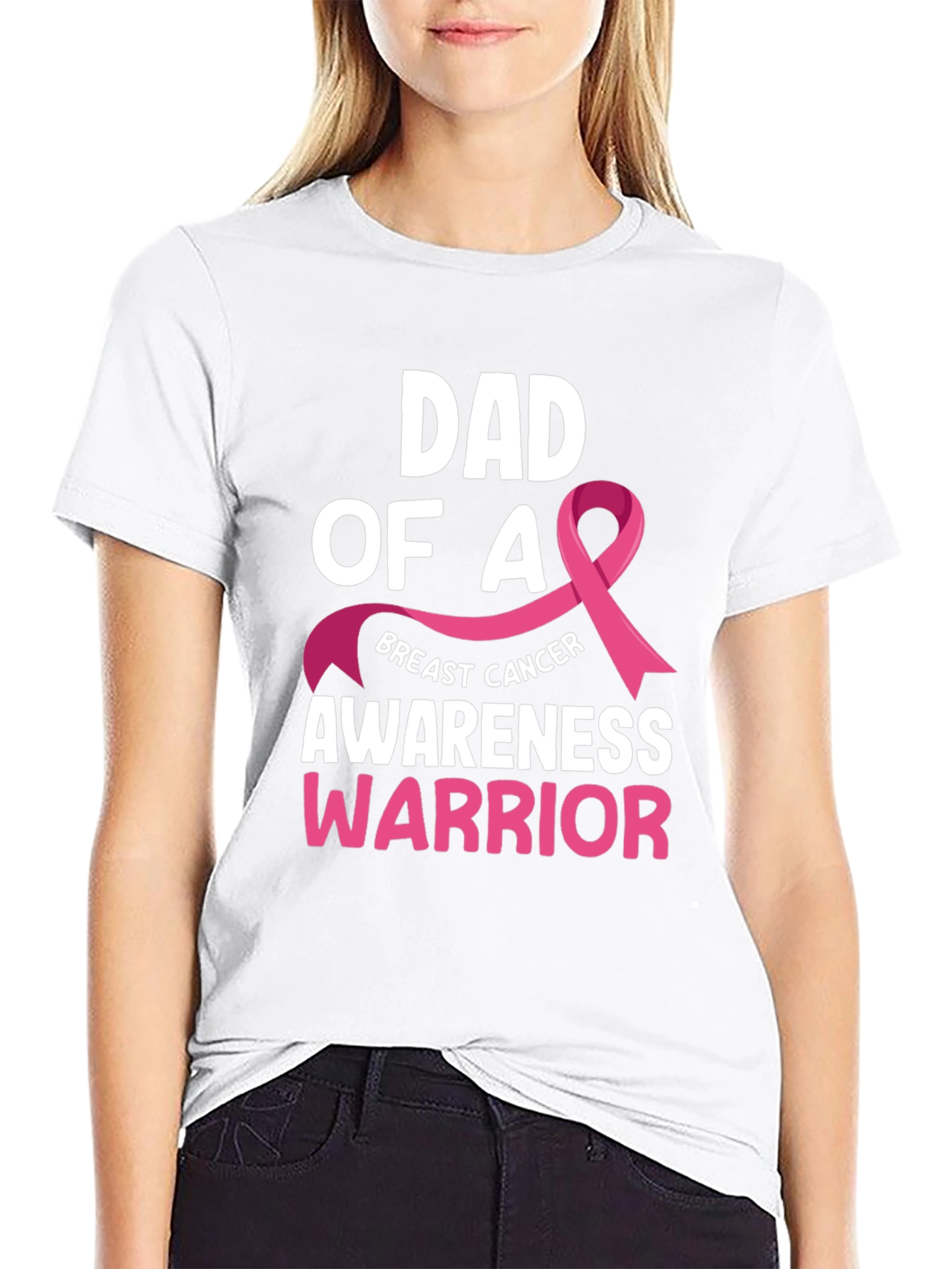 Dad of a Breast Cancer Awareness Warrior T-Shirt