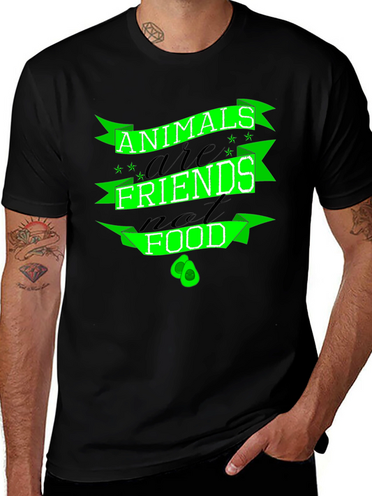 Animals are Friends Not Food Vegan T-Shirt