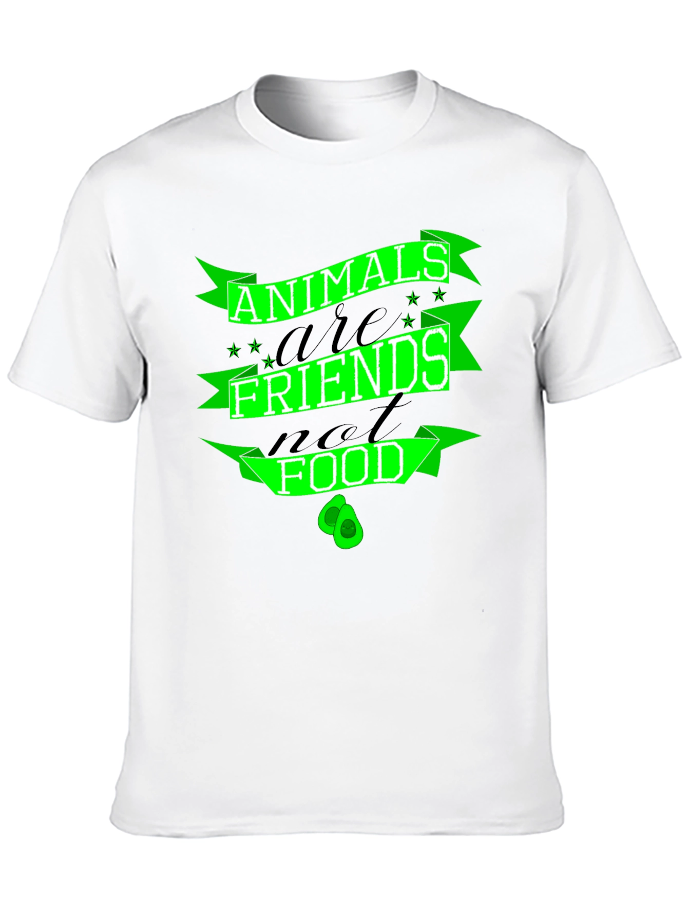 Animals are Friends Not Food Vegan T-Shirt