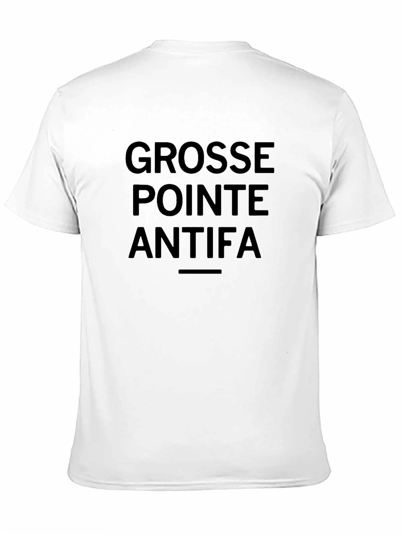 Grosse Pointe Antifa Black Graphic Tee