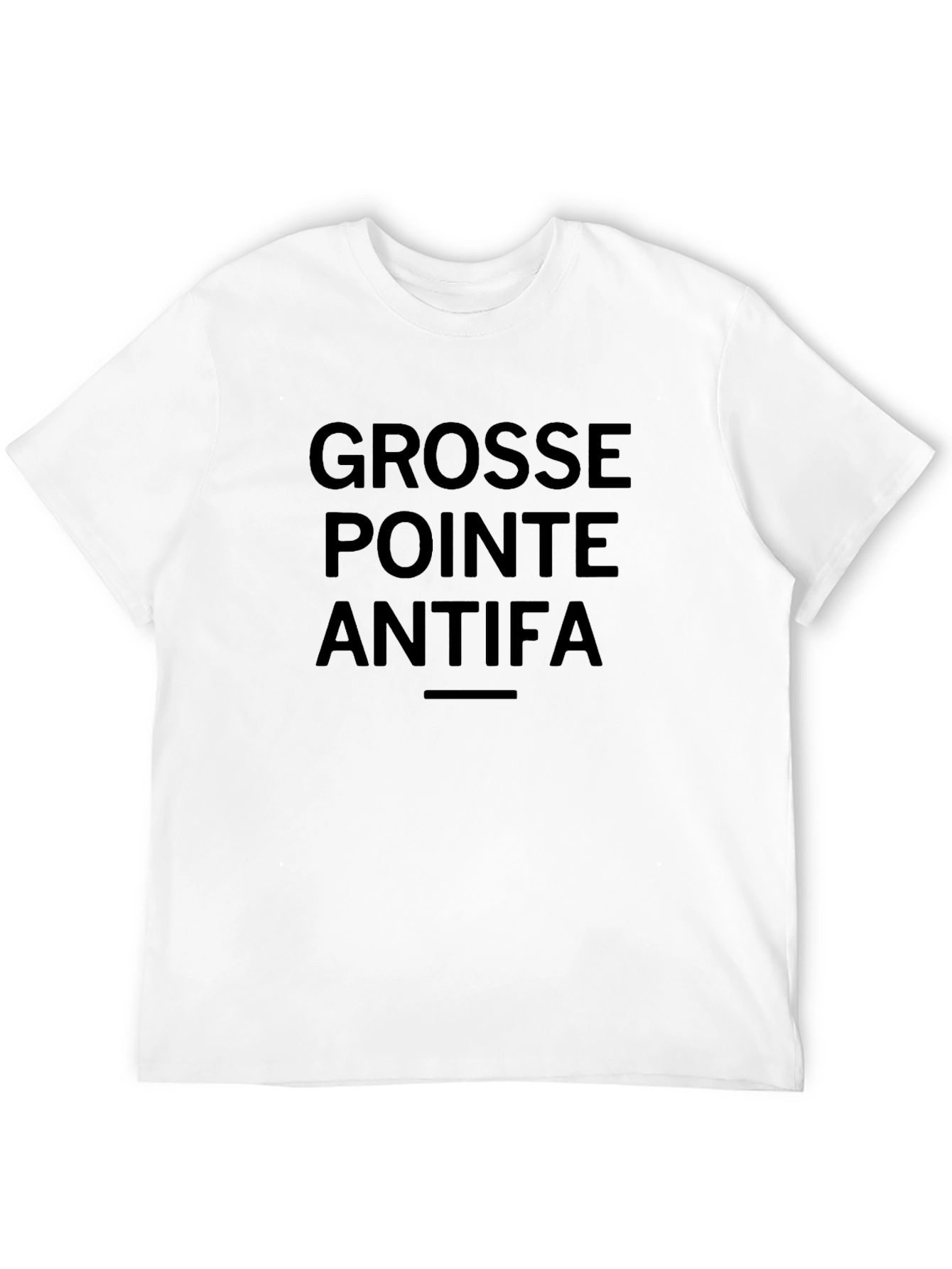 Grosse Pointe Antifa Black Graphic Tee