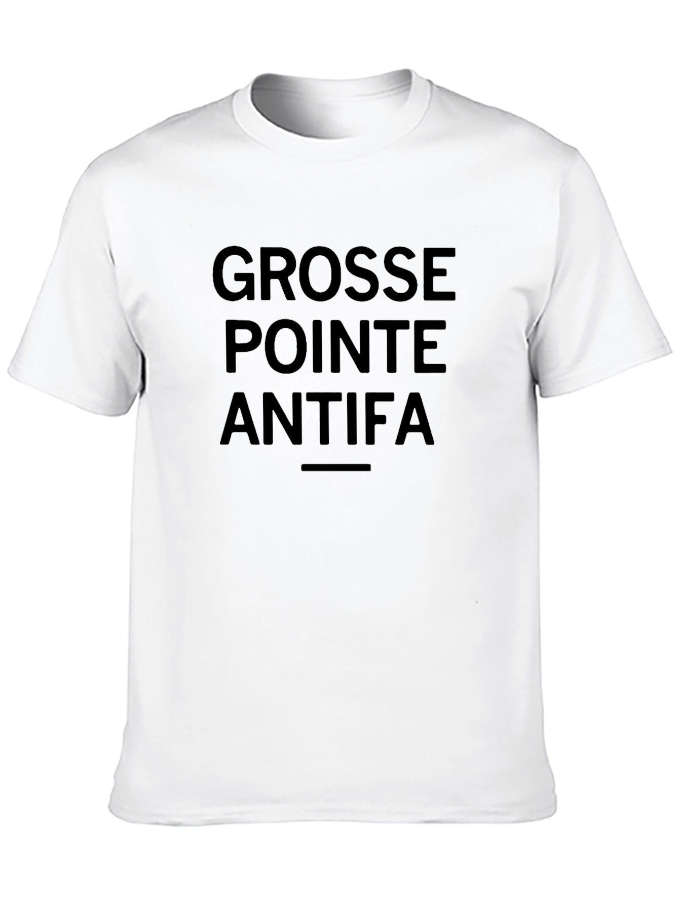 Grosse Pointe Antifa Black Graphic Tee