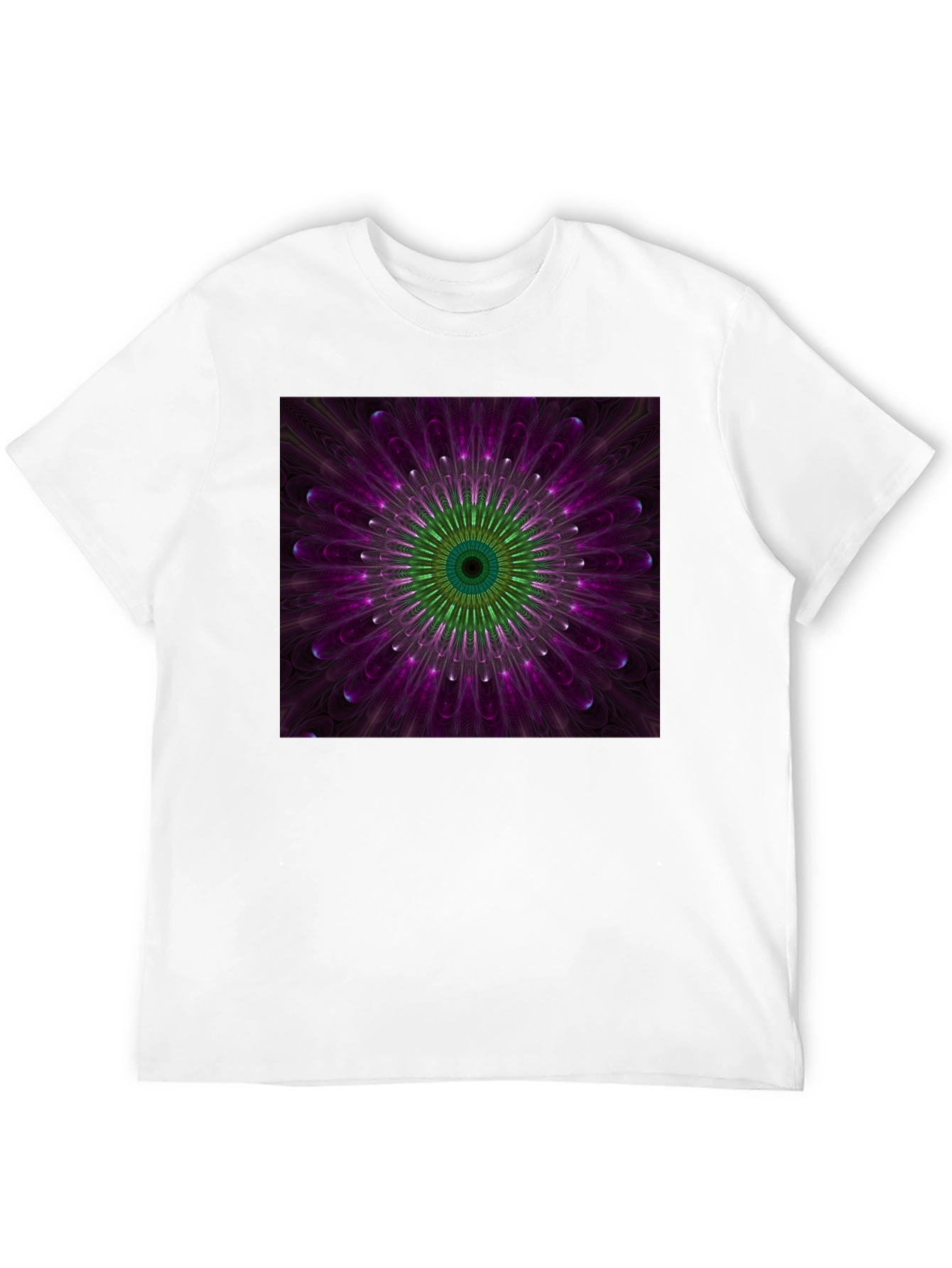 Floral Mandala Graphic Black T-Shirt