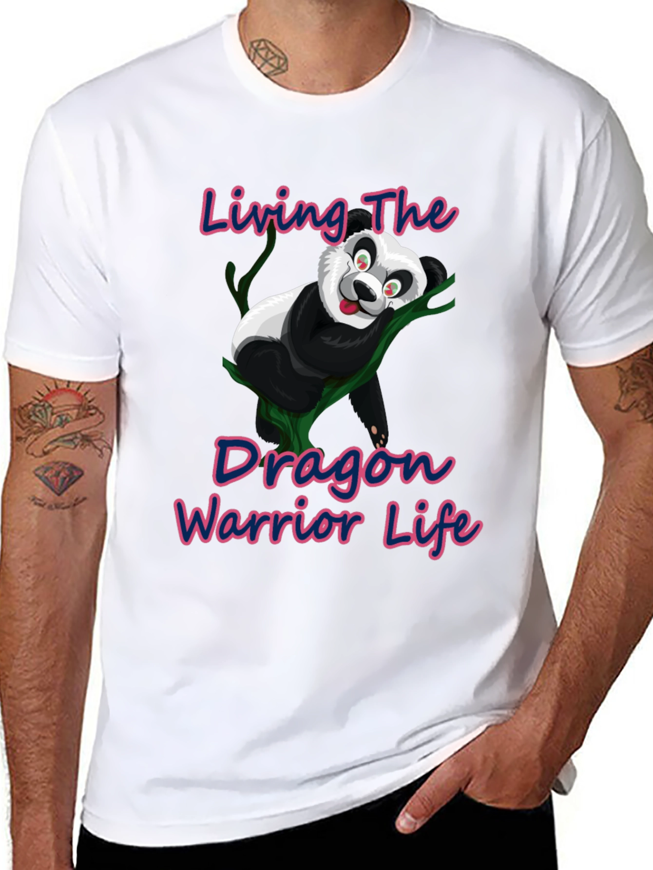 Dragon Warrior Panda T-Shirt