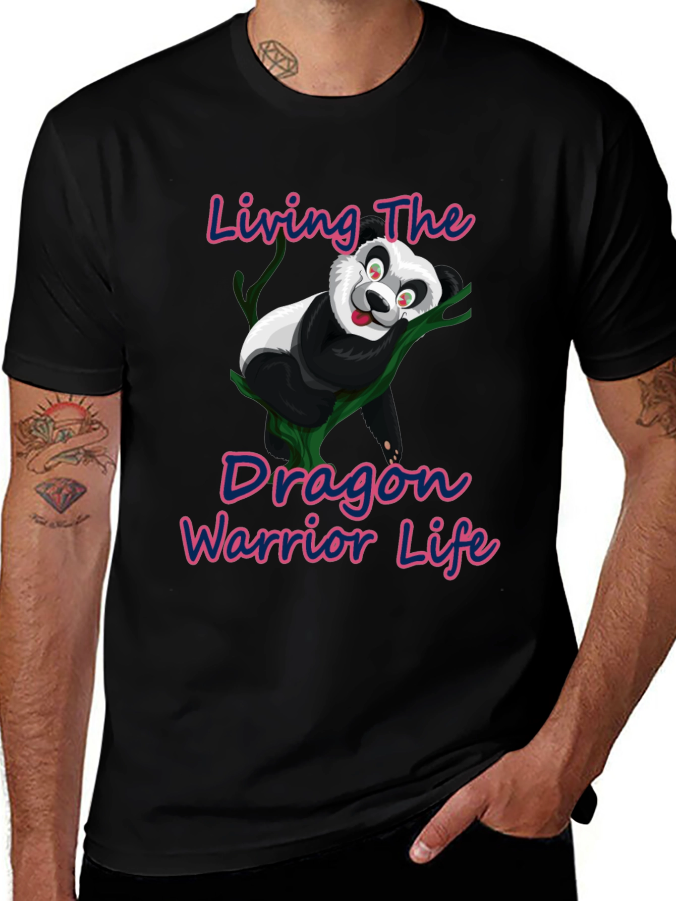 Dragon Warrior Panda T-Shirt