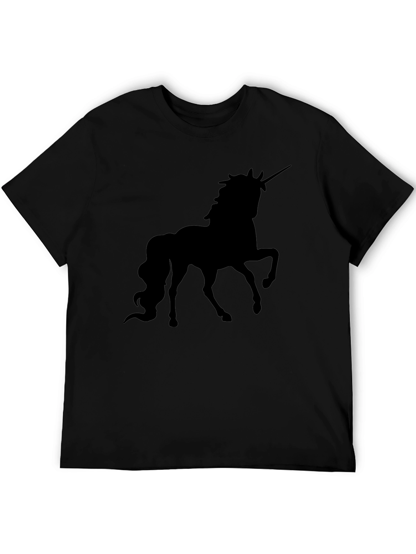 Unicorn Silhouette Black T-Shirt