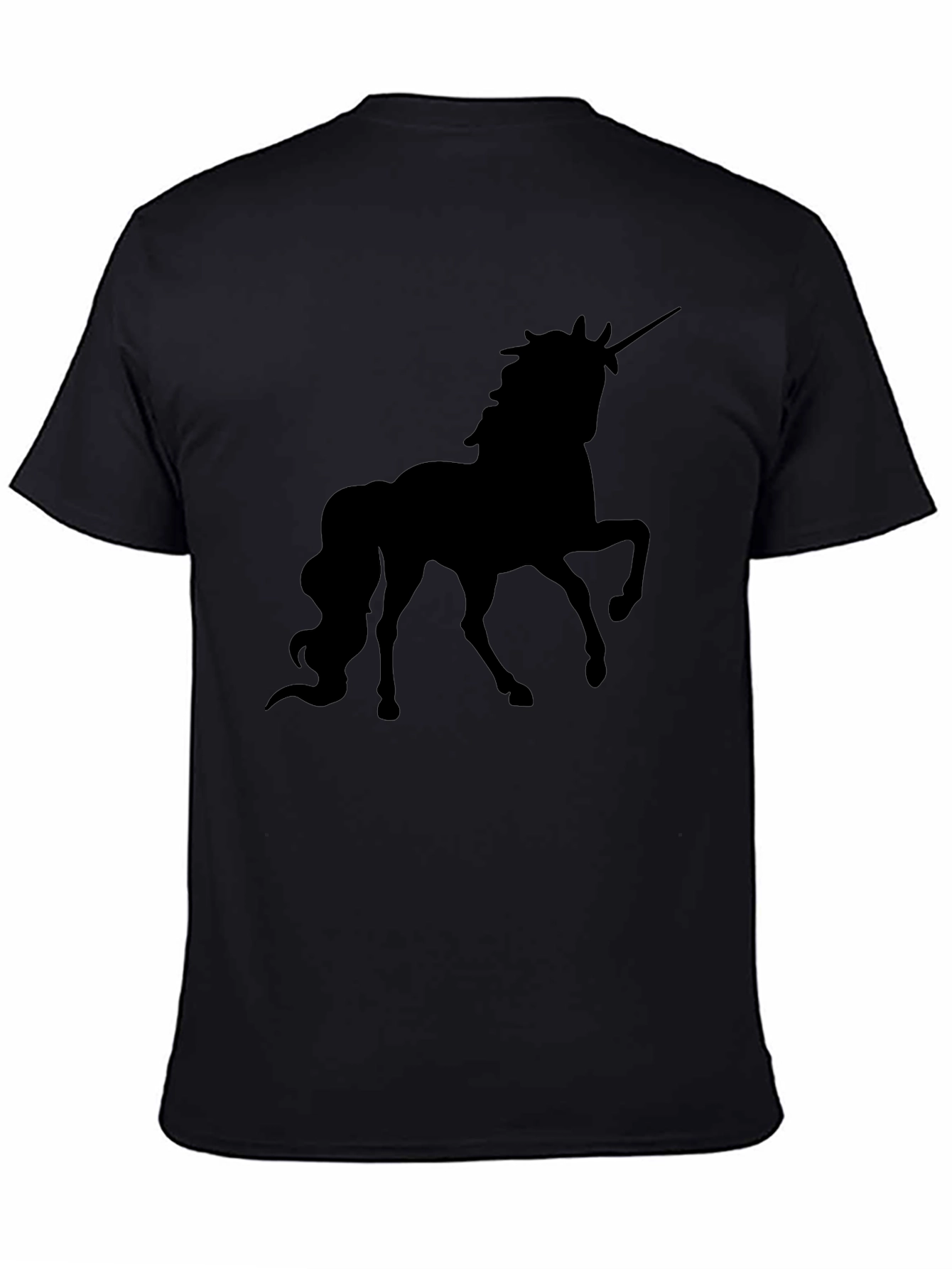 Unicorn Silhouette Black T-Shirt