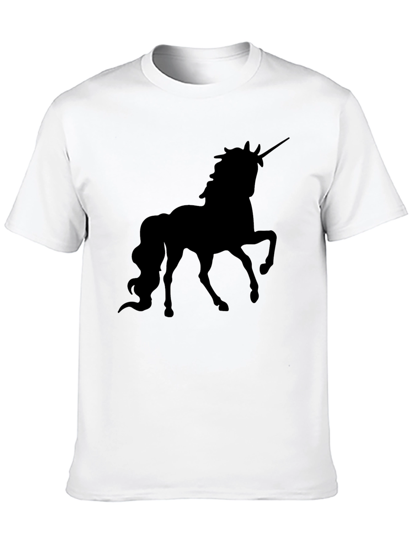 Unicorn Silhouette Black T-Shirt