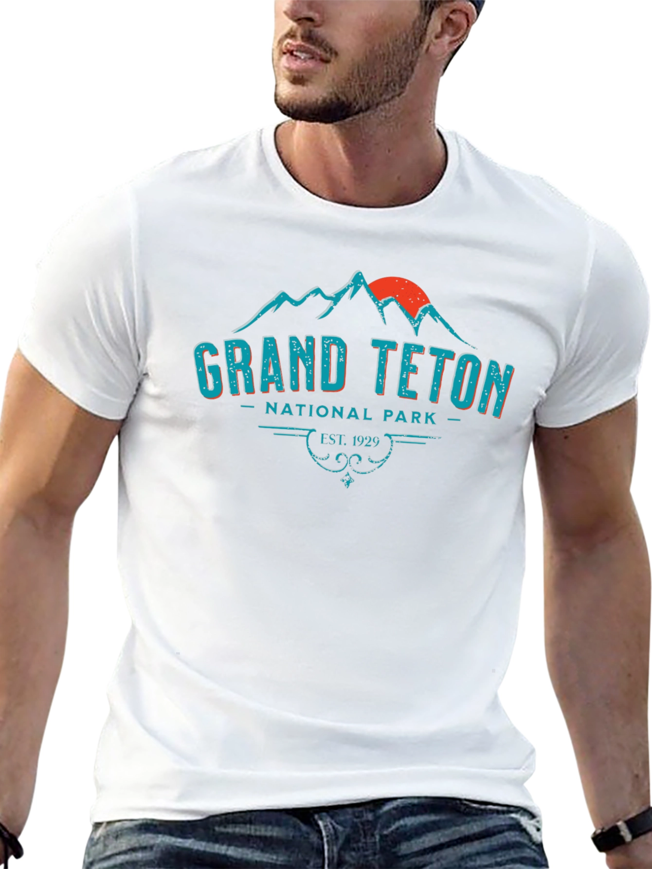 Grand Teton National Park Black Tee