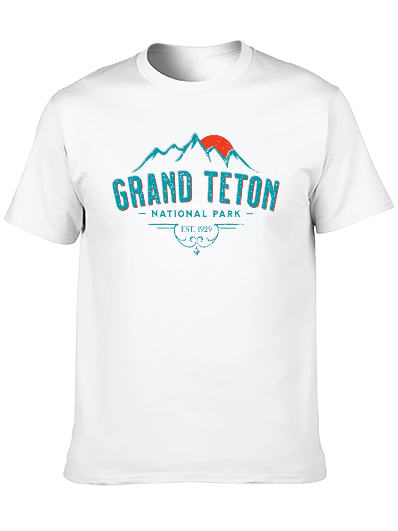Grand Teton National Park Black Tee