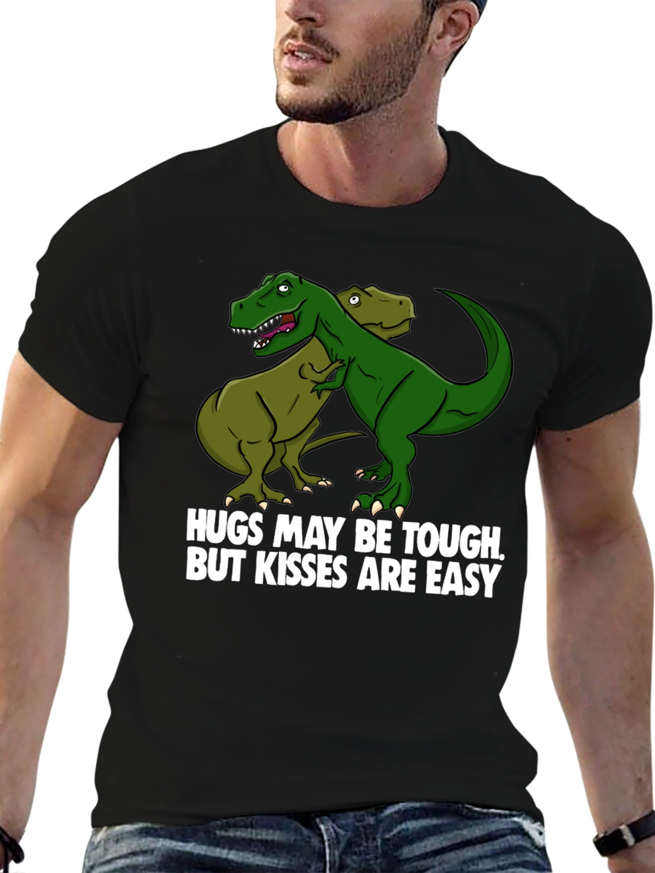 Dinosaur Hugs T-Shirt Funny Graphic Tee