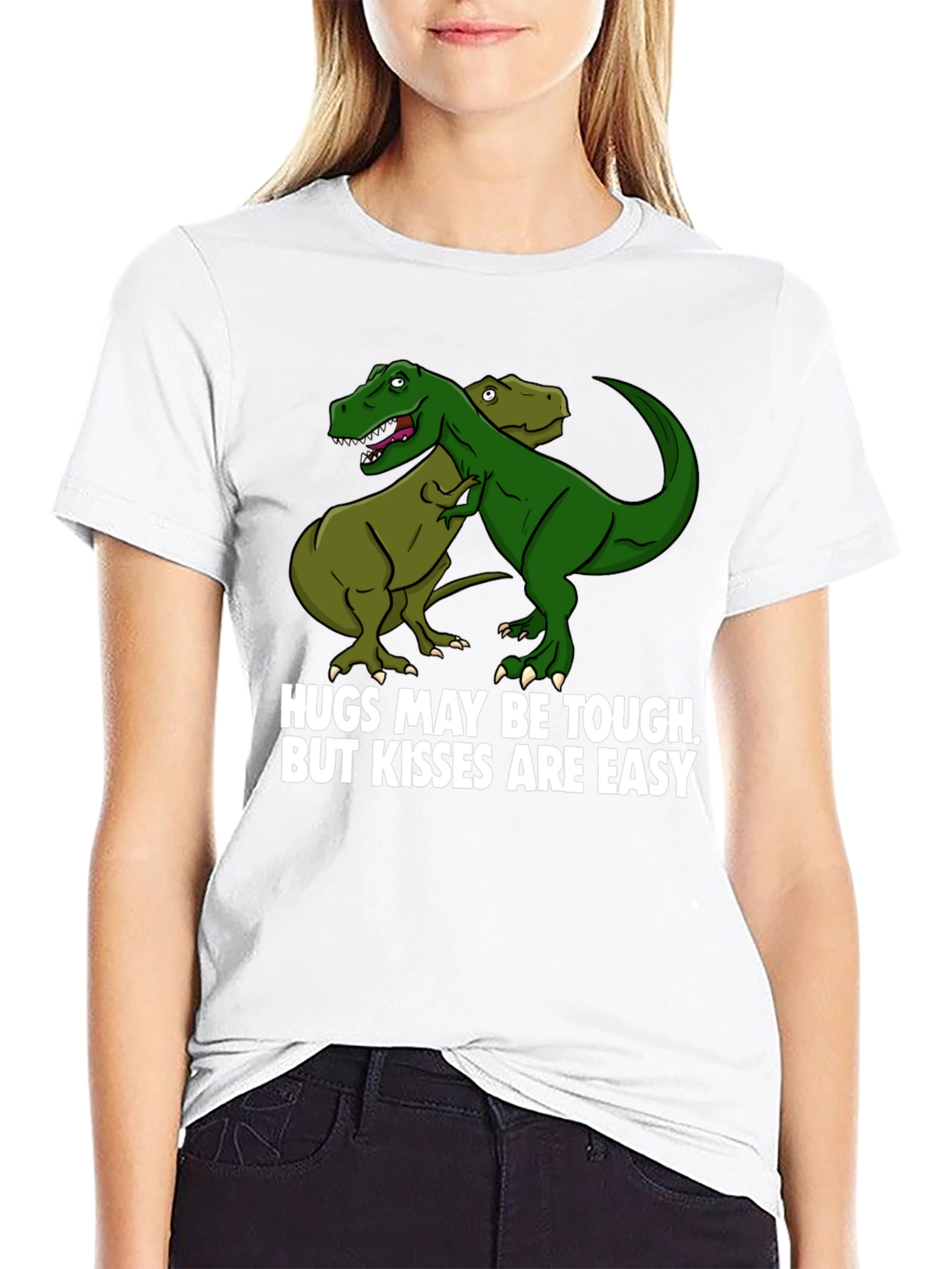 Dinosaur Hugs T-Shirt Funny Graphic Tee